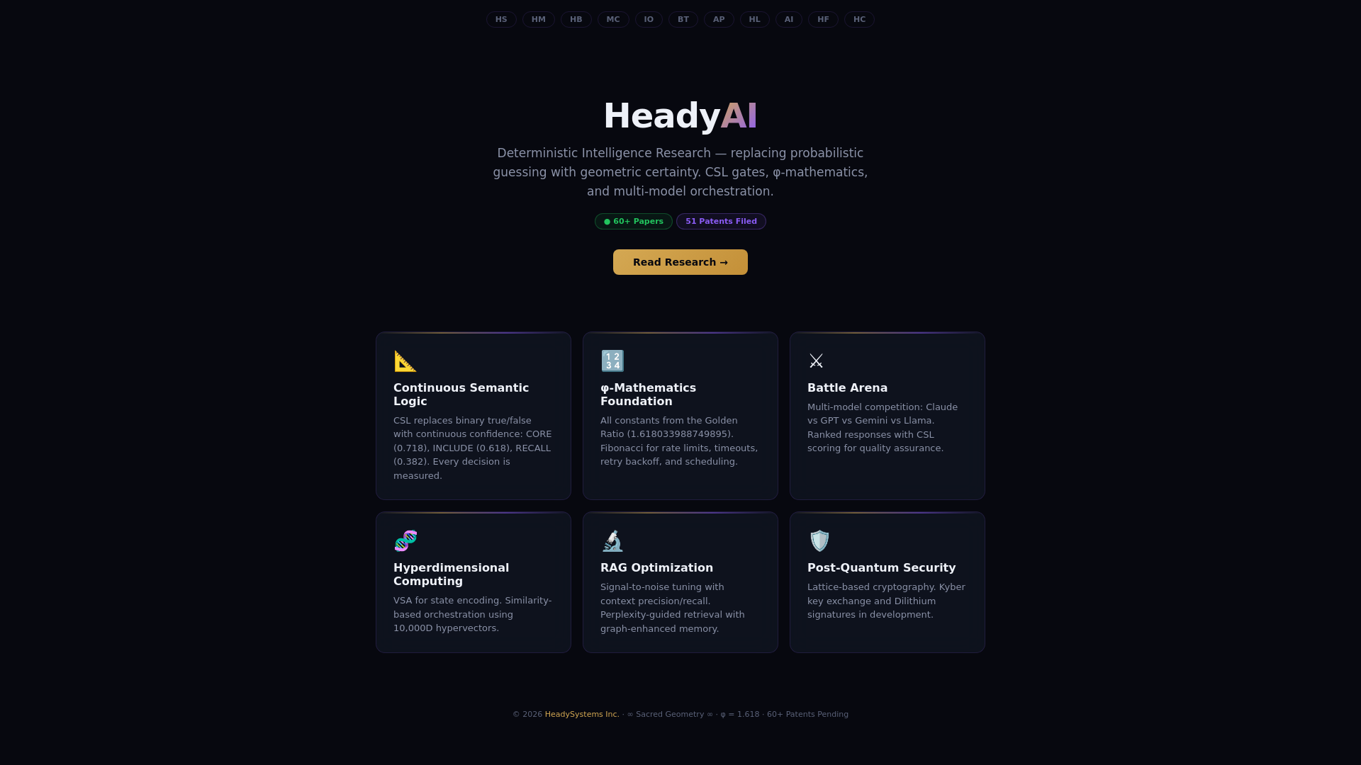 website screenshot of https://heady-ai.pages.dev/