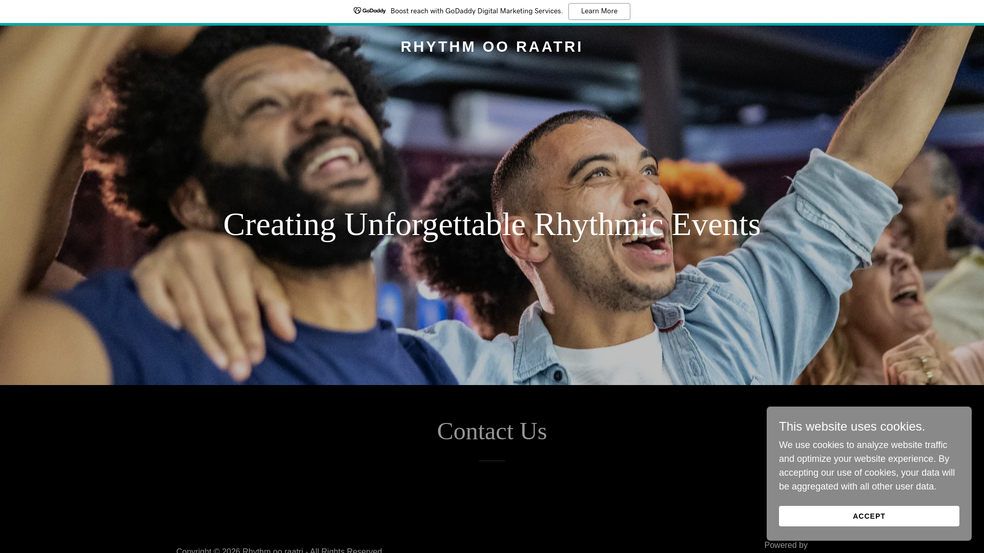 website screenshot of https://rhythmooraatri.com/