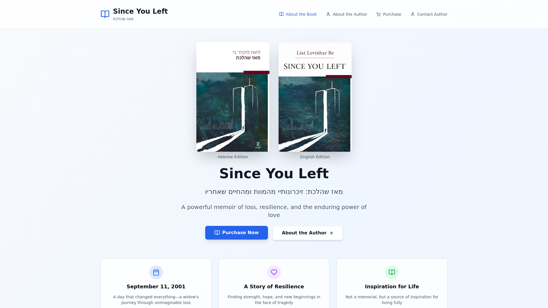 website screenshot of https://since-you-left.com