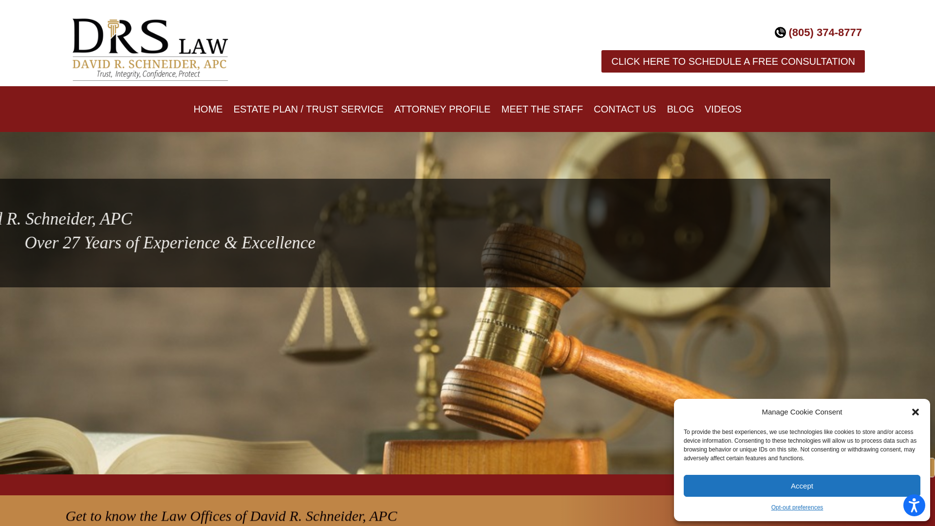 website screenshot of https://drs-law.com