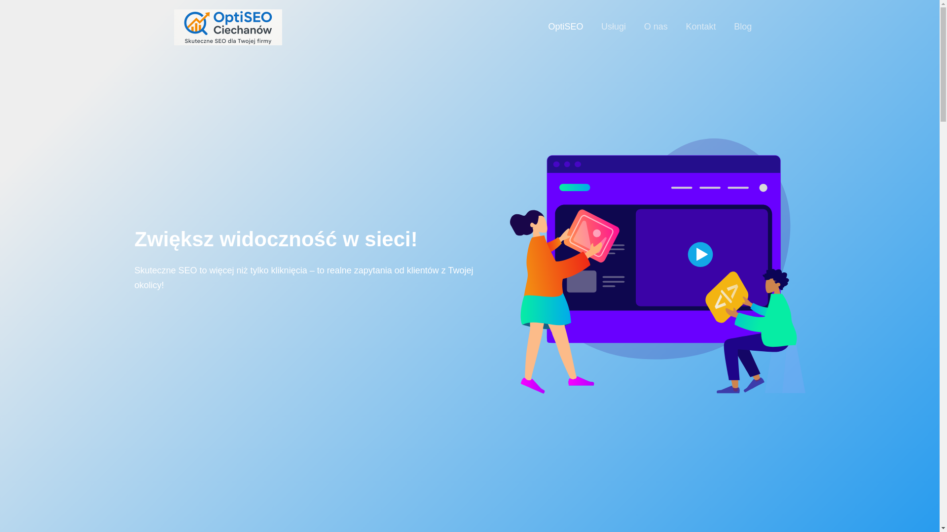 website screenshot of https://seo-ciechanow.pl/
