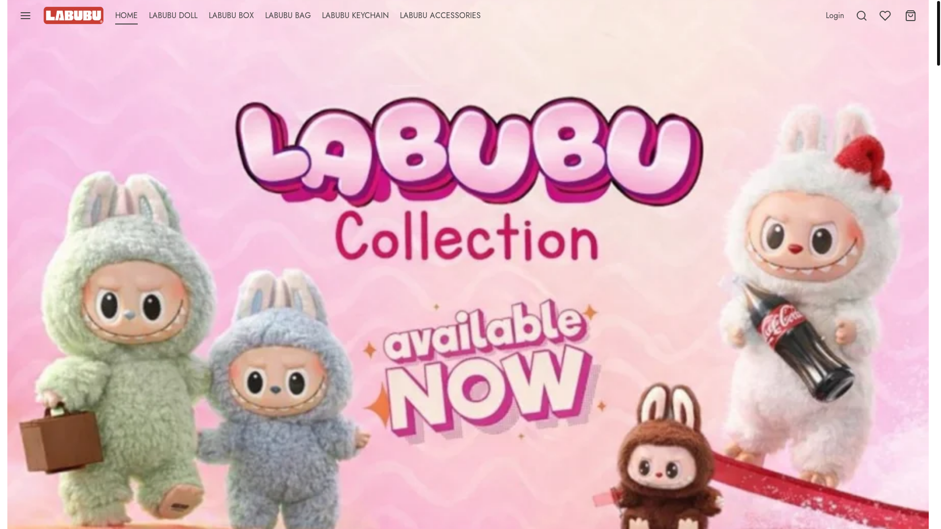 website screenshot of https://thelabubuo.com/