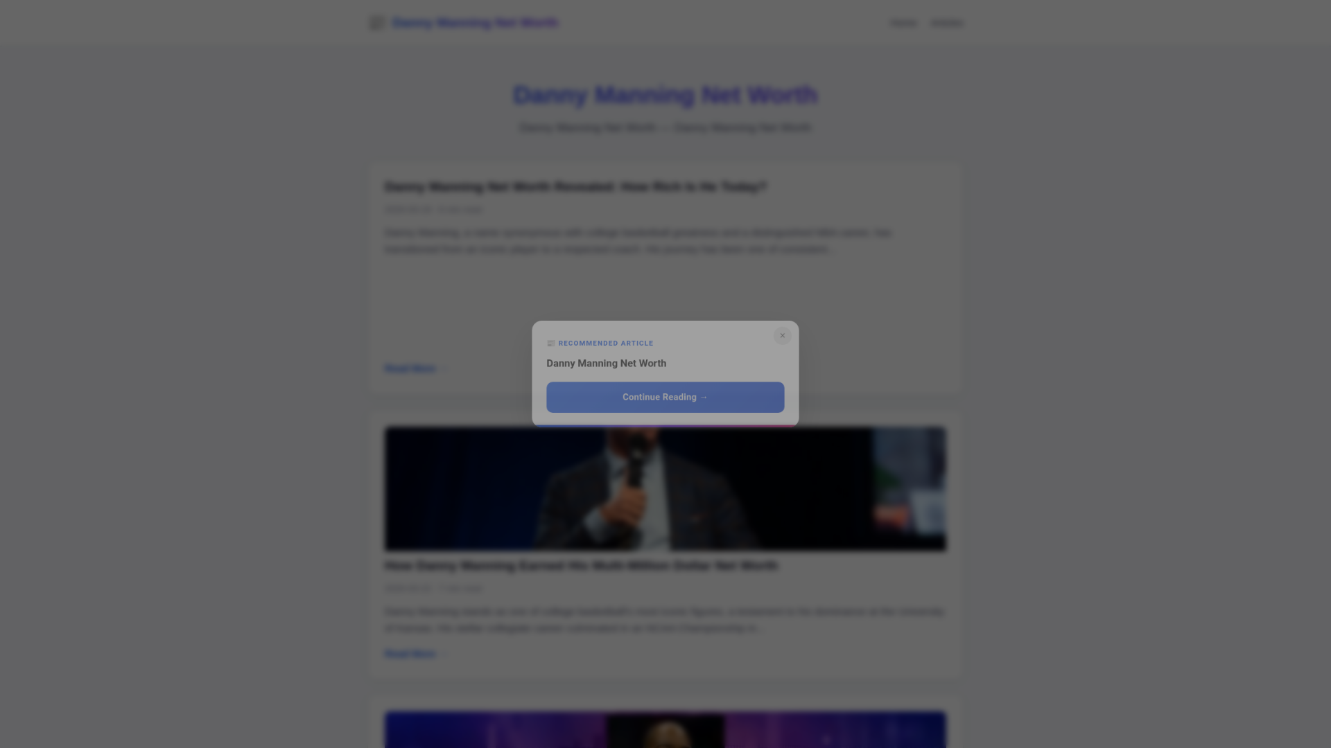 website screenshot of https://danny-manning-net-worth.pages.dev/