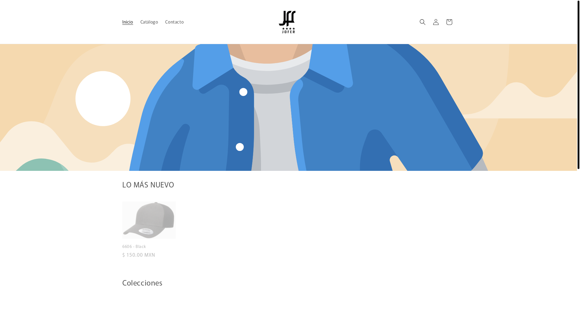 website screenshot of https://joferhats.mx/