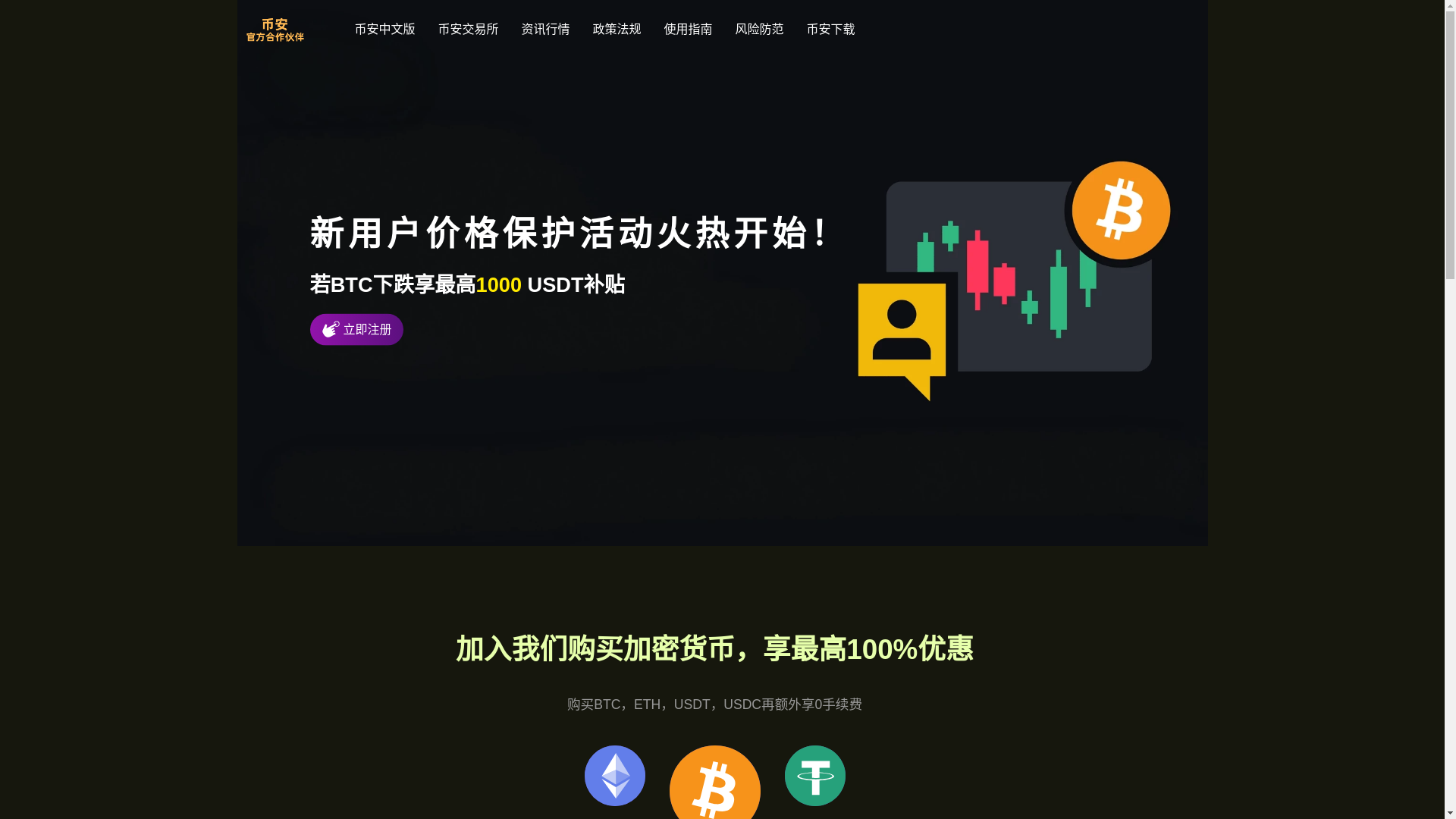 website screenshot of https://bnb-bianance.net/