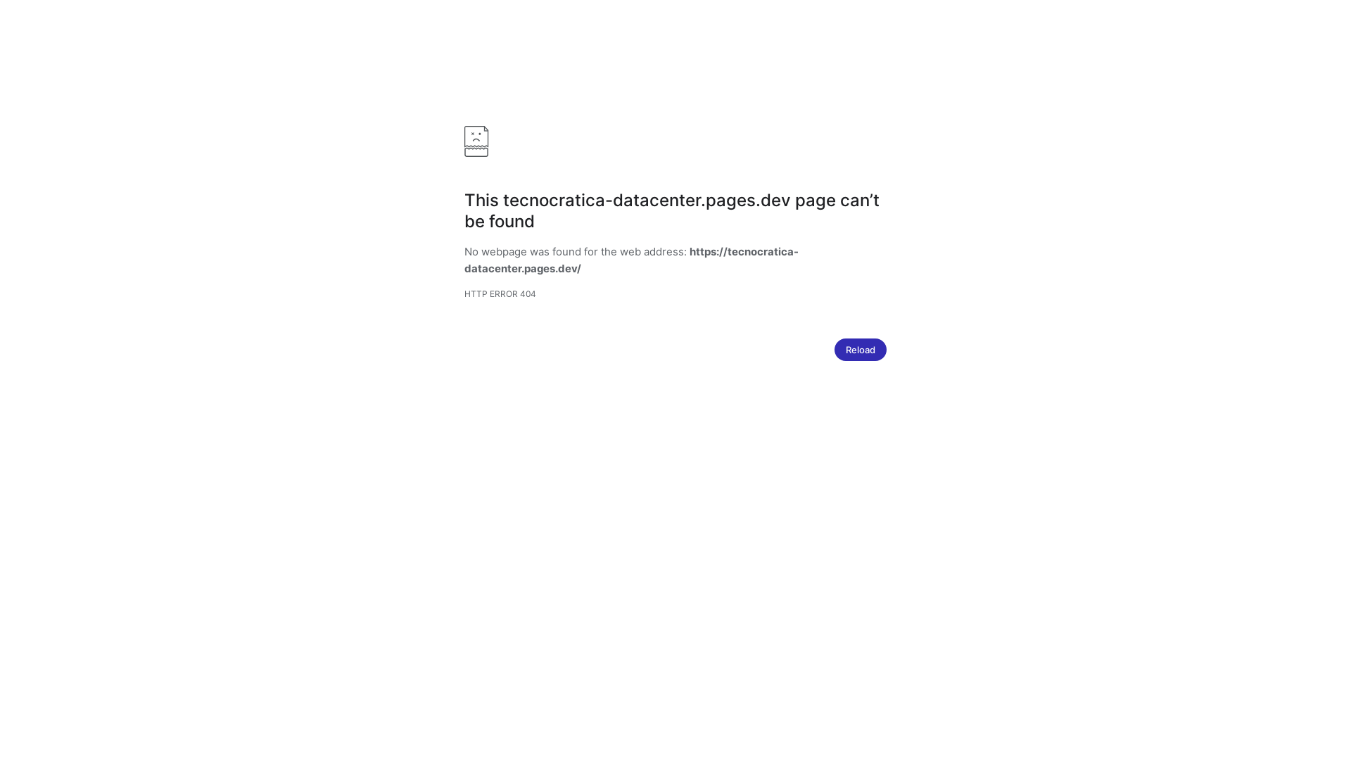 website screenshot of https://tecnocratica-datacenter.pages.dev/