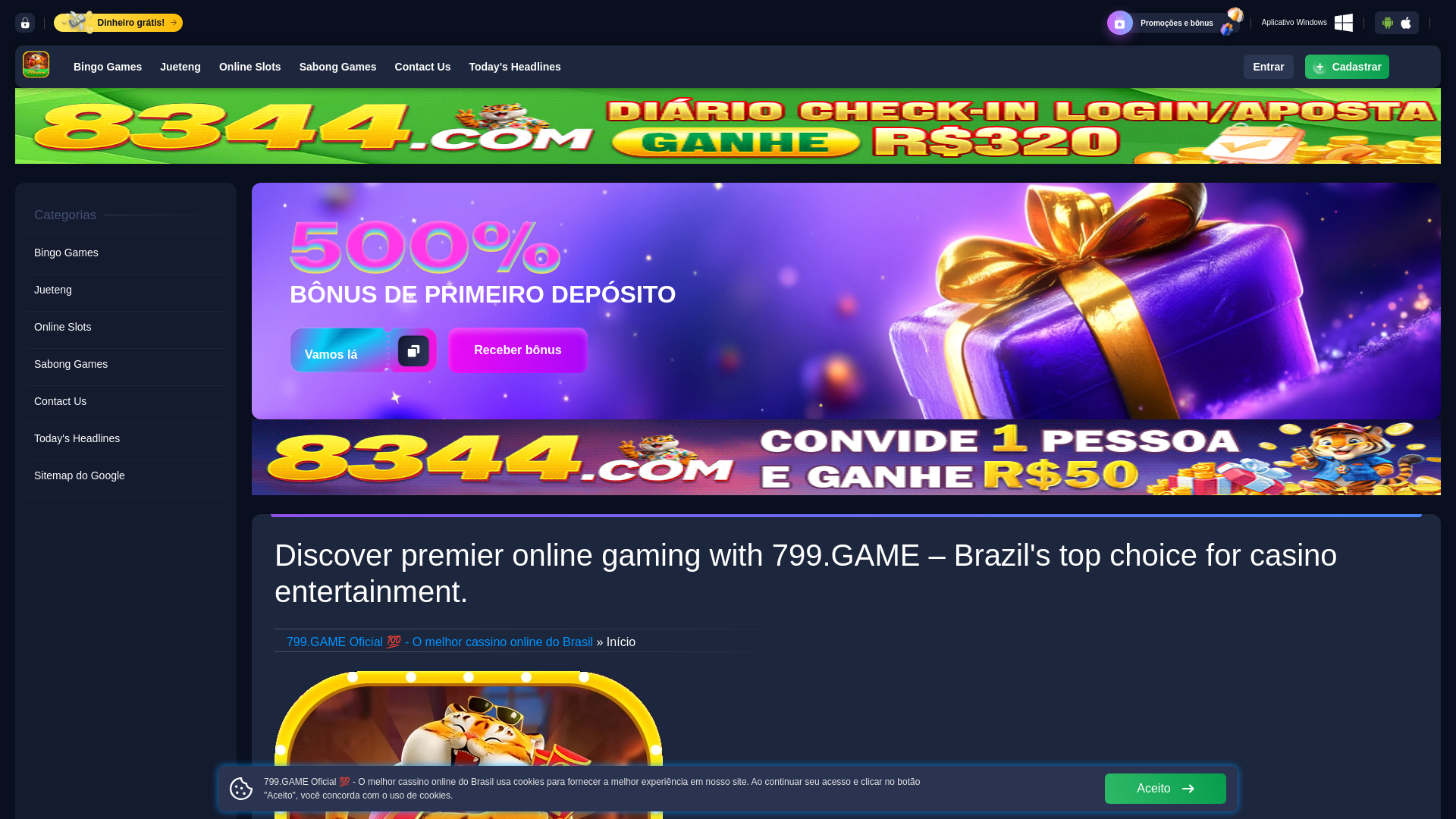 website screenshot of https://799gamebr.com/