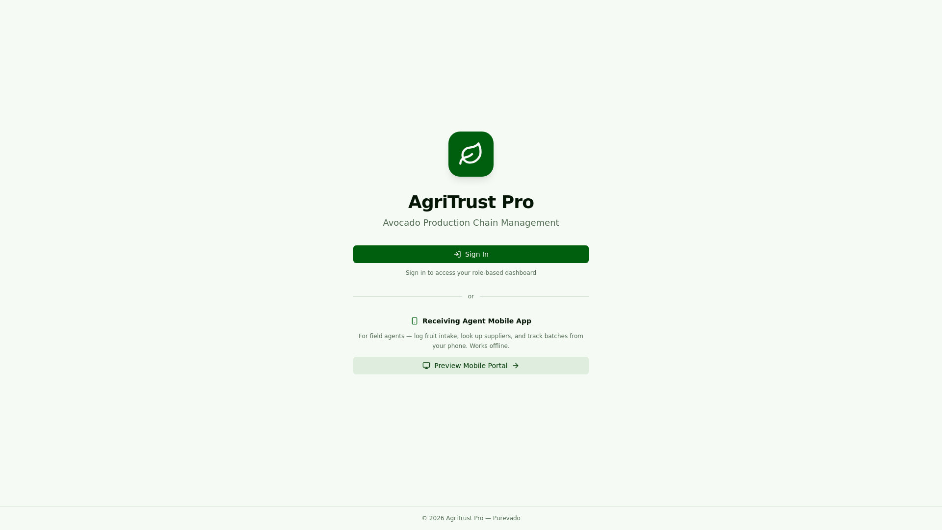 website screenshot of https://agritrustpro.com/