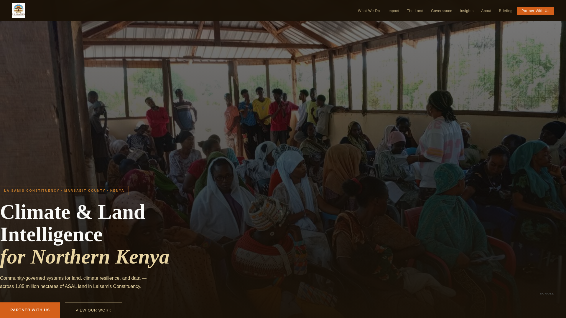 website screenshot of https://laisamisclimate.co.ke