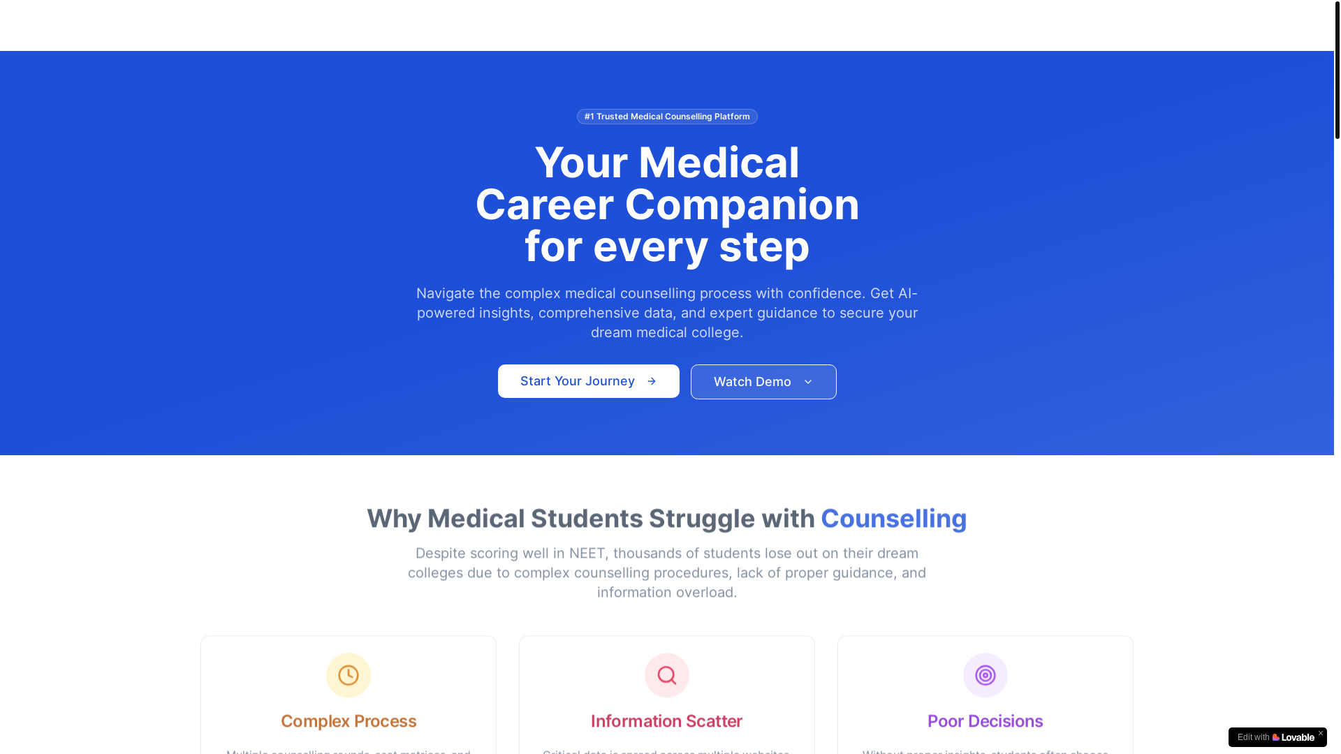 website screenshot of https://pathnavigator.in/