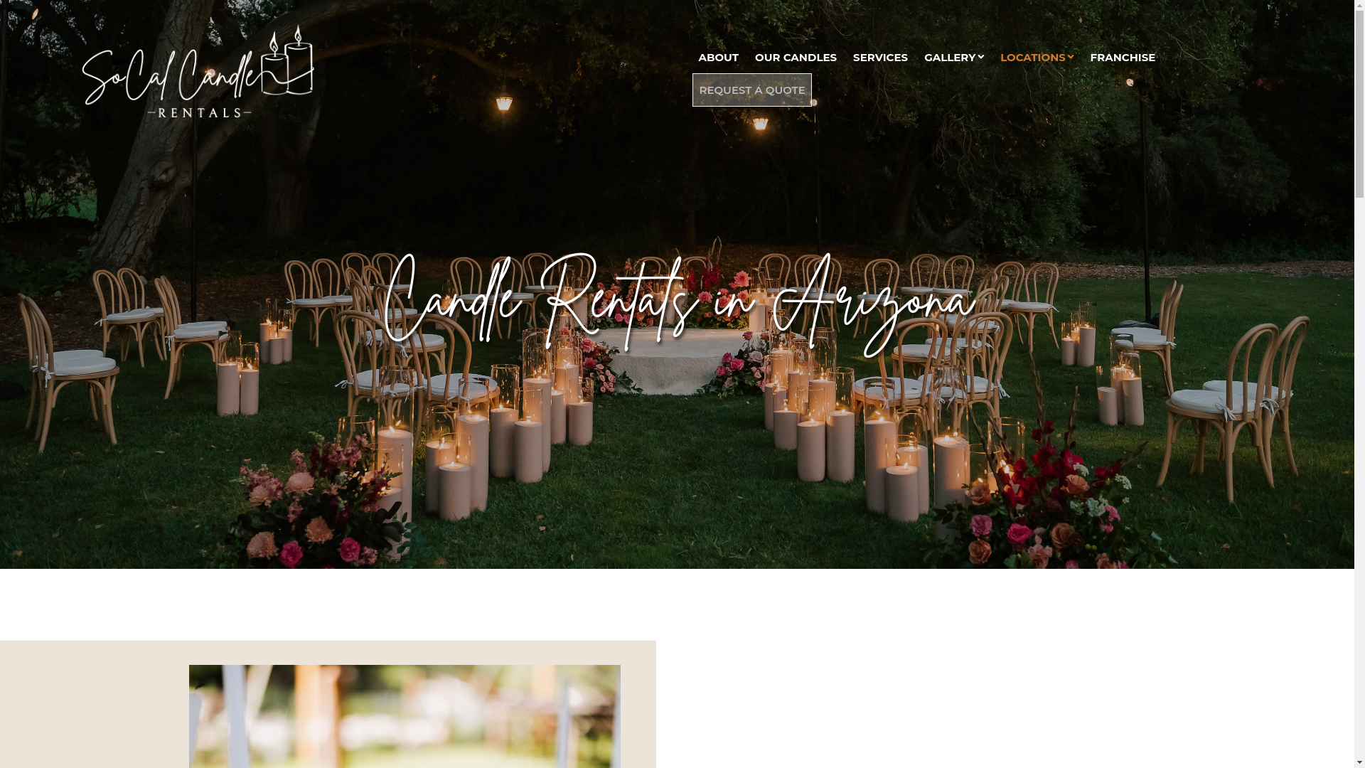 website screenshot of https://arizonacandlerentals.com/