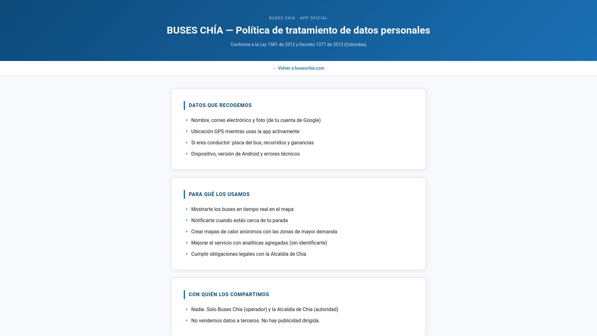 website screenshot of https://privacidad-buses-chia.pages.dev/