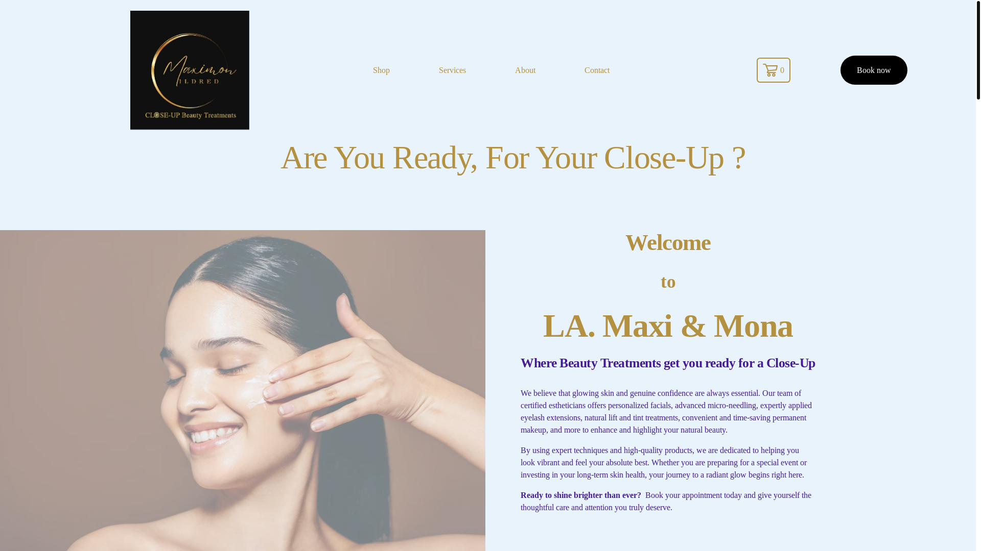 website screenshot of https://lamaximoncloseup.com/