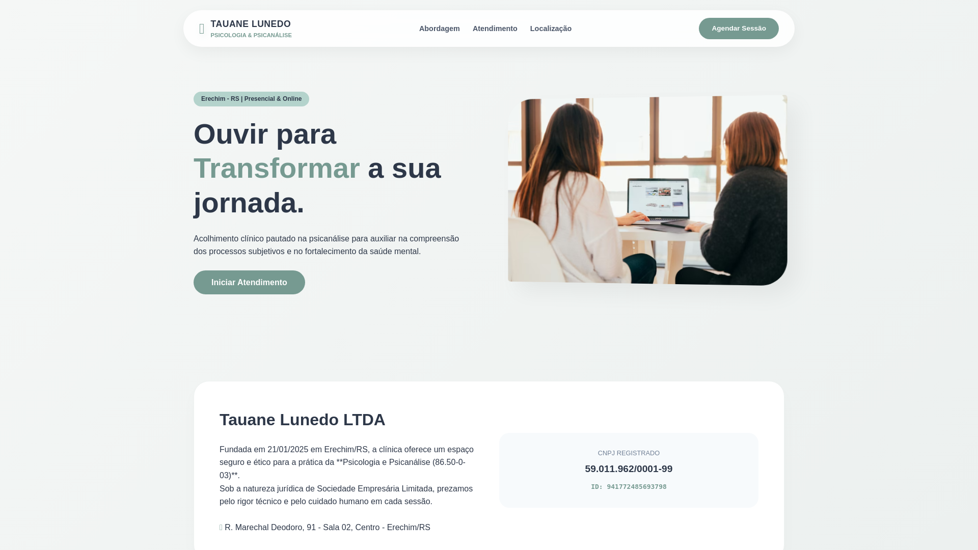 website screenshot of https://tauanelunedo.pages.dev/