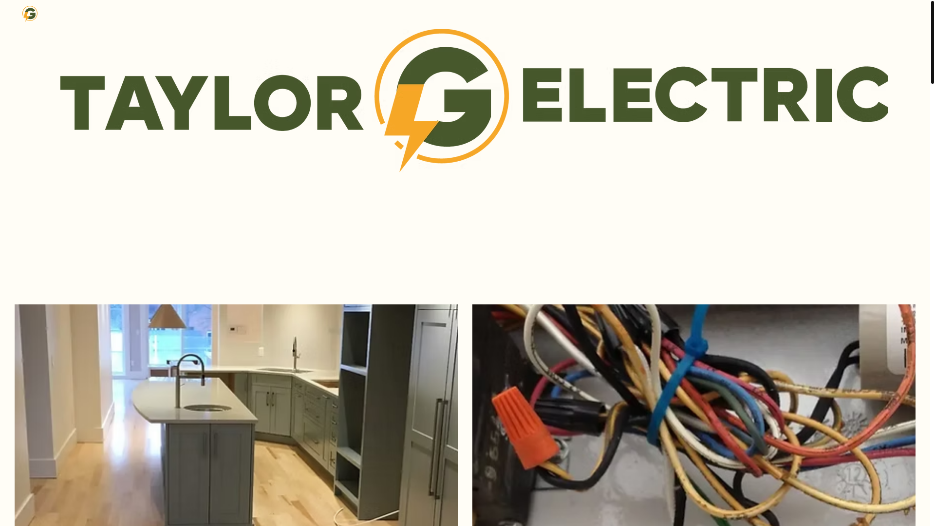 website screenshot of https://taylorgelectric.ca/