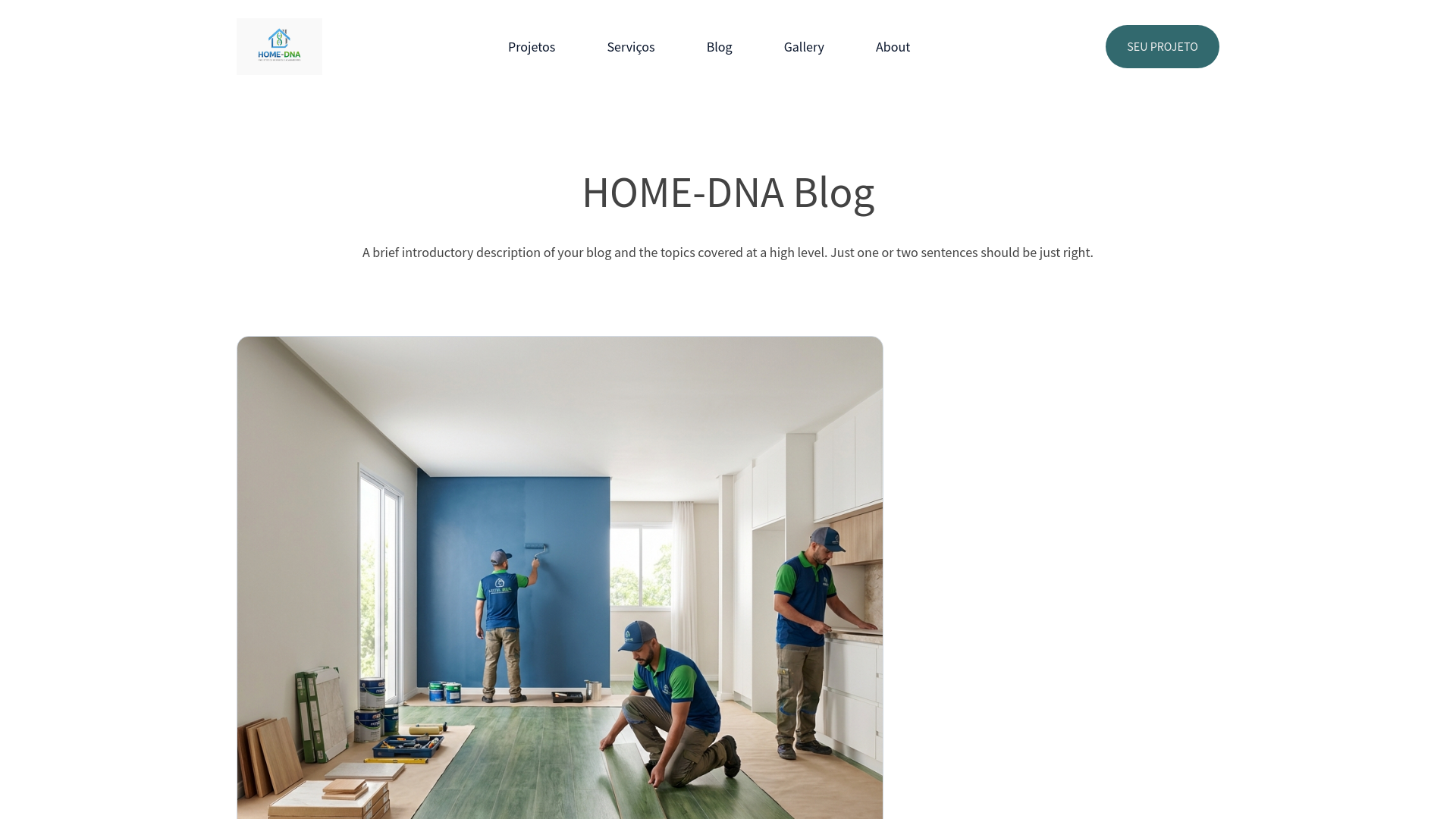 website screenshot of https://home-dna.com.br/