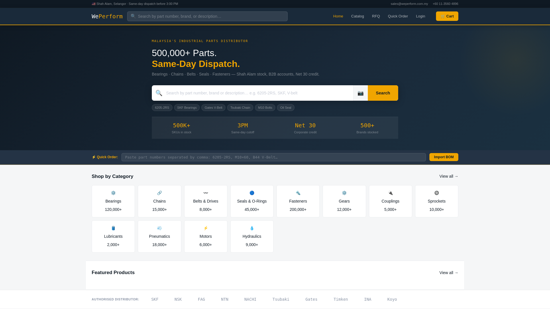 website screenshot of https://weperform.tech/
