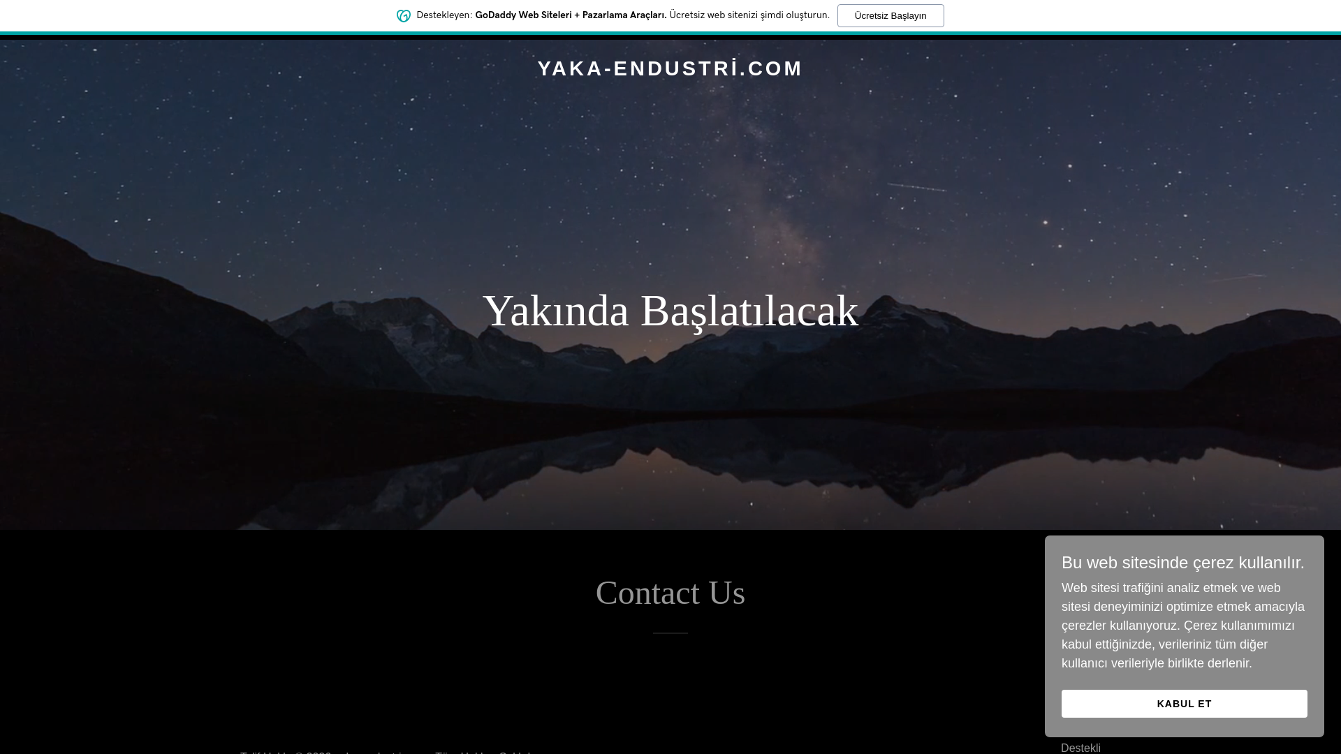 website screenshot of https://yaka-endustri.com