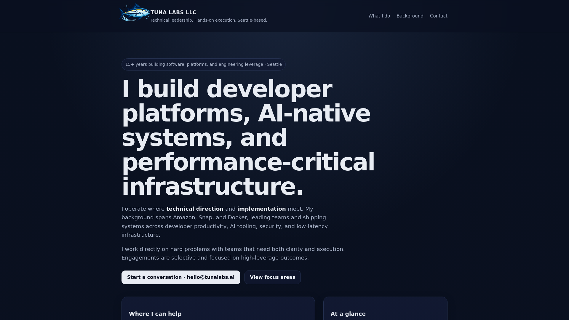website screenshot of https://tunalabs-website.pages.dev/