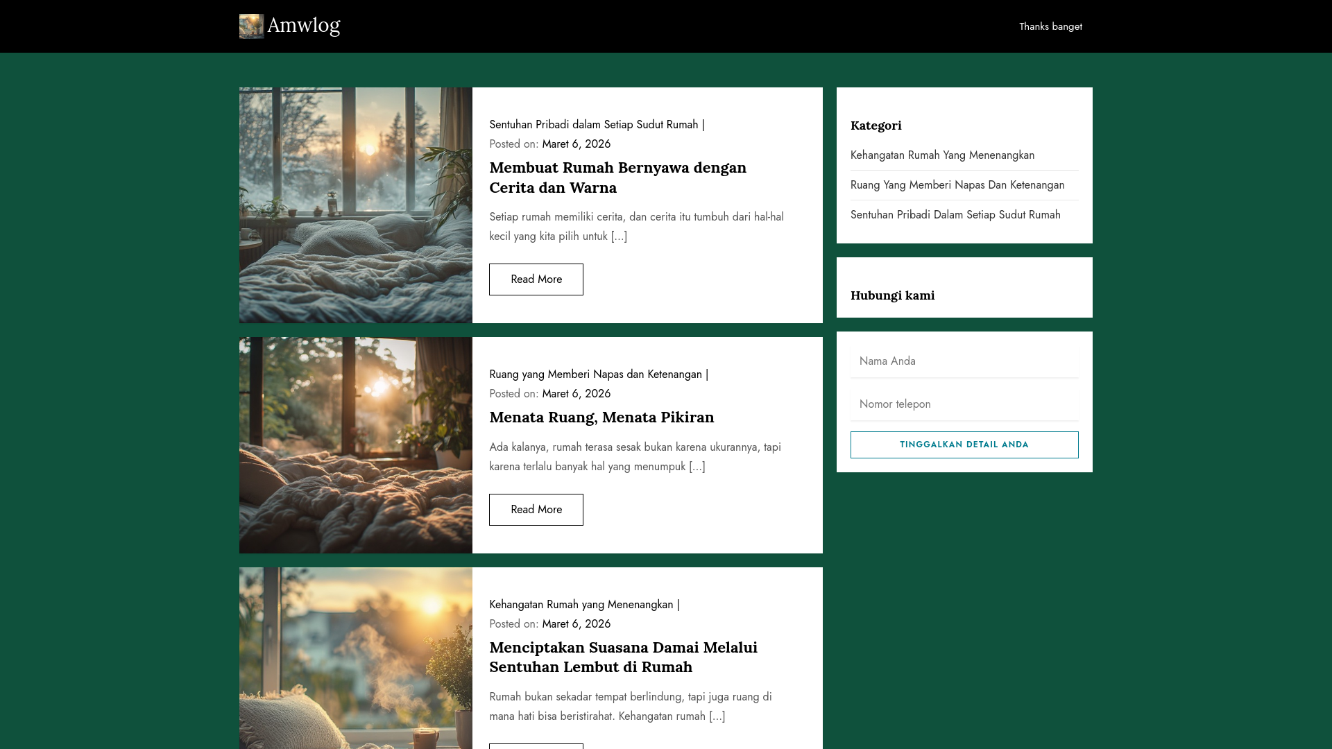 website screenshot of https://amwlog.institute/