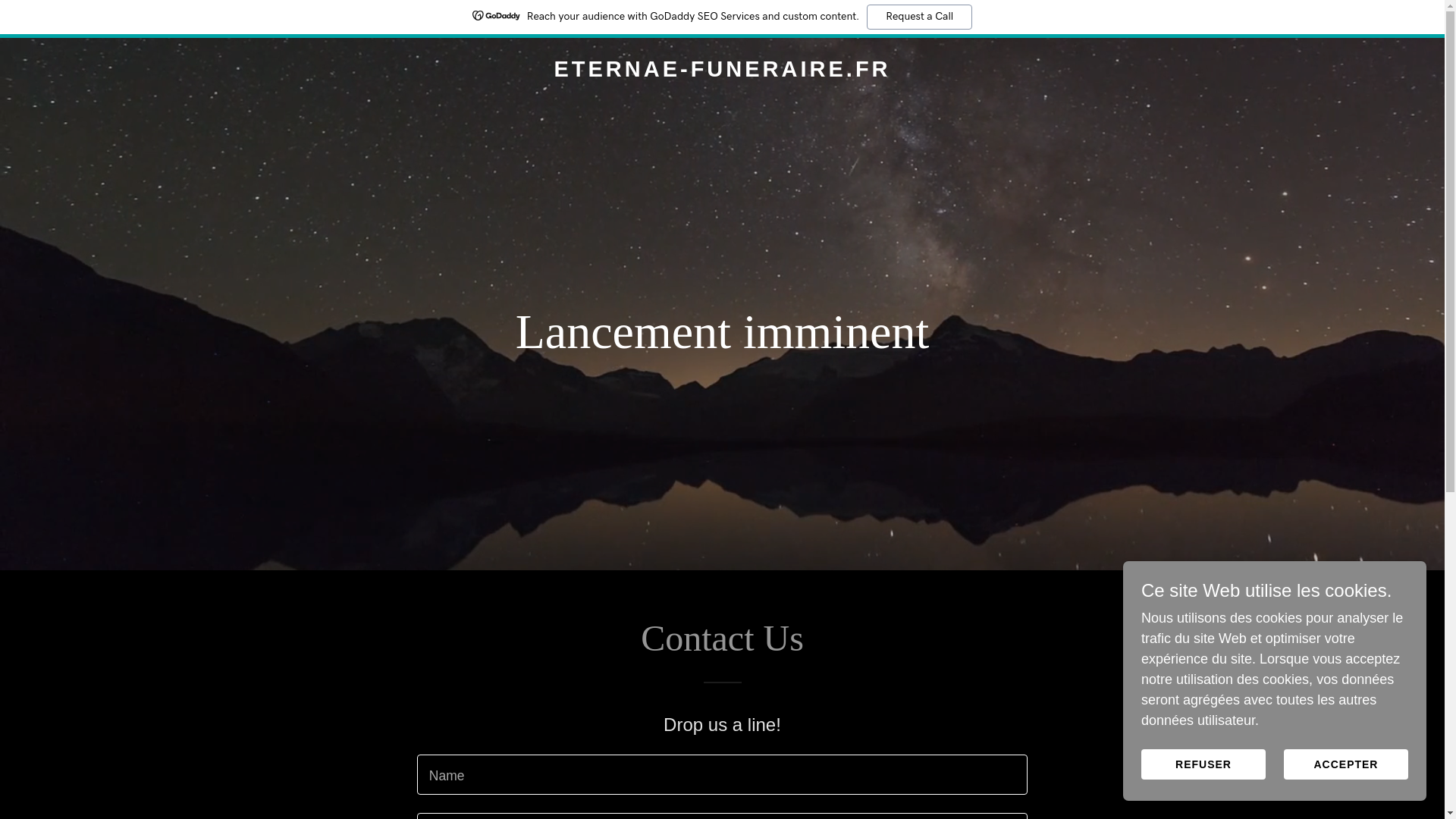 website screenshot of https://eternae-funeraire.fr/