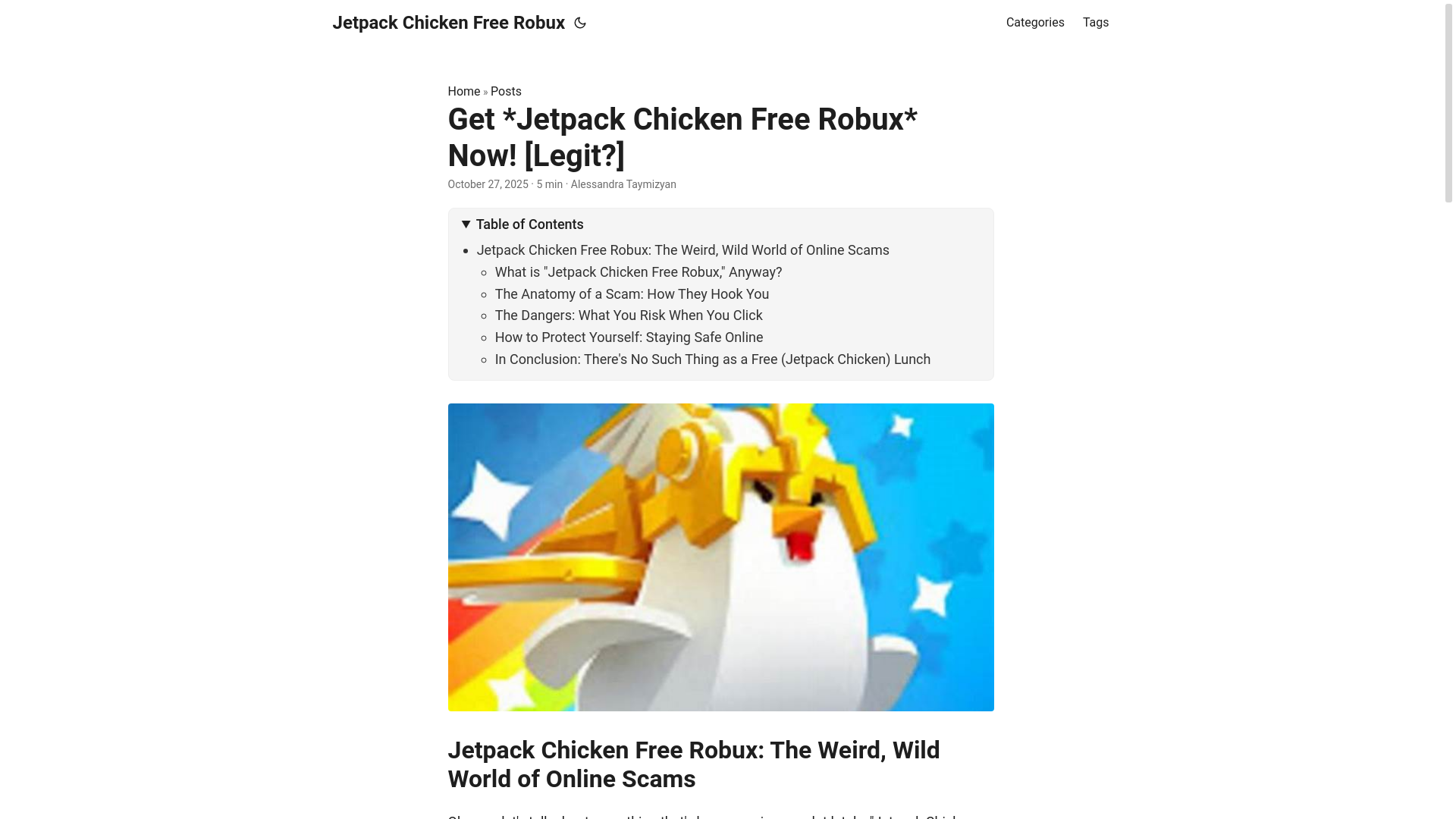 website screenshot of https://jetpack-chicken-free-robux.pages.dev/