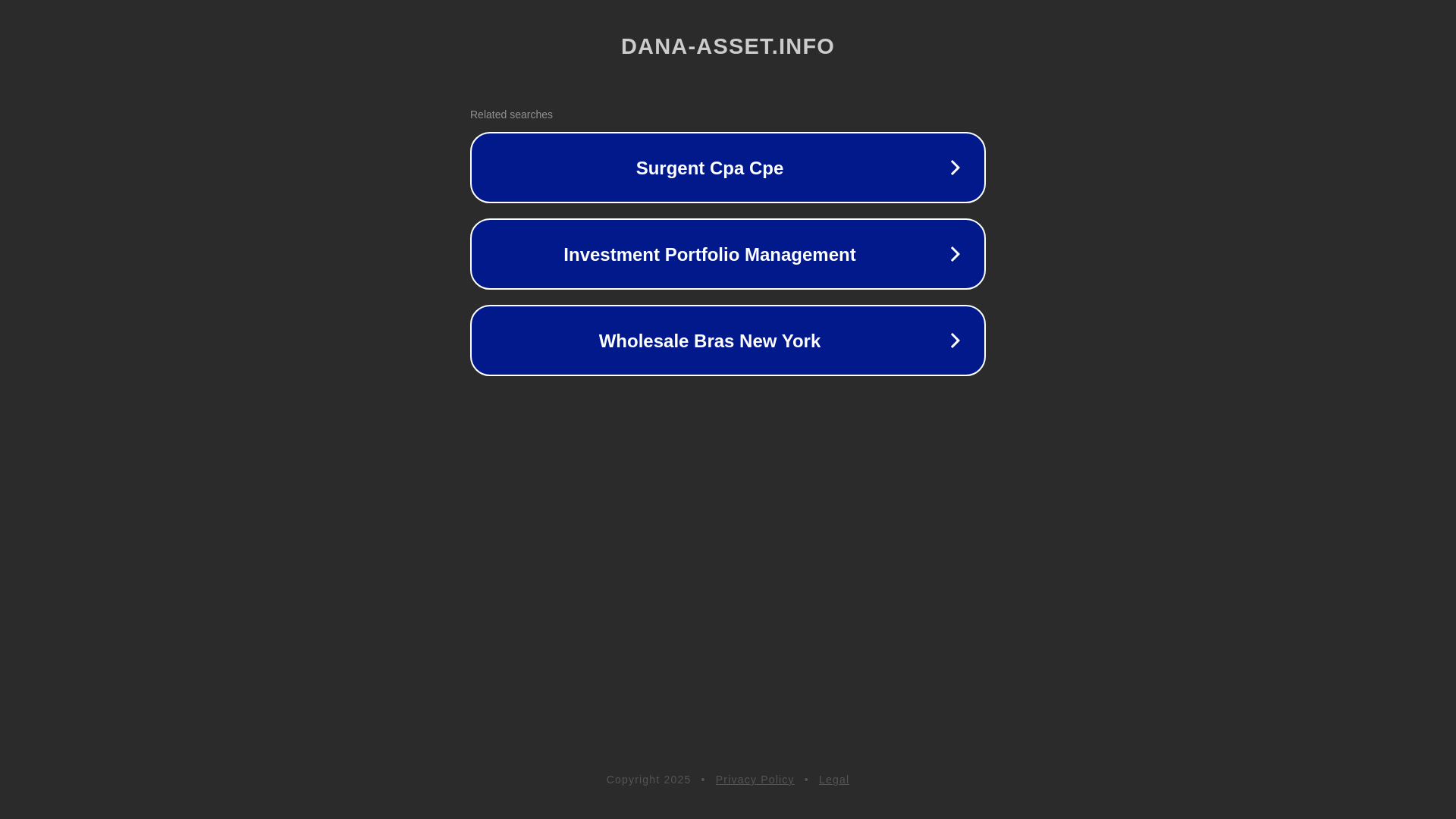 website screenshot of https://dana-asset.info/