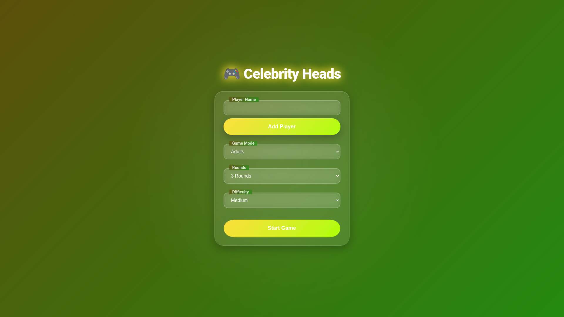 website screenshot of https://celebrityheadsforfree.com/
