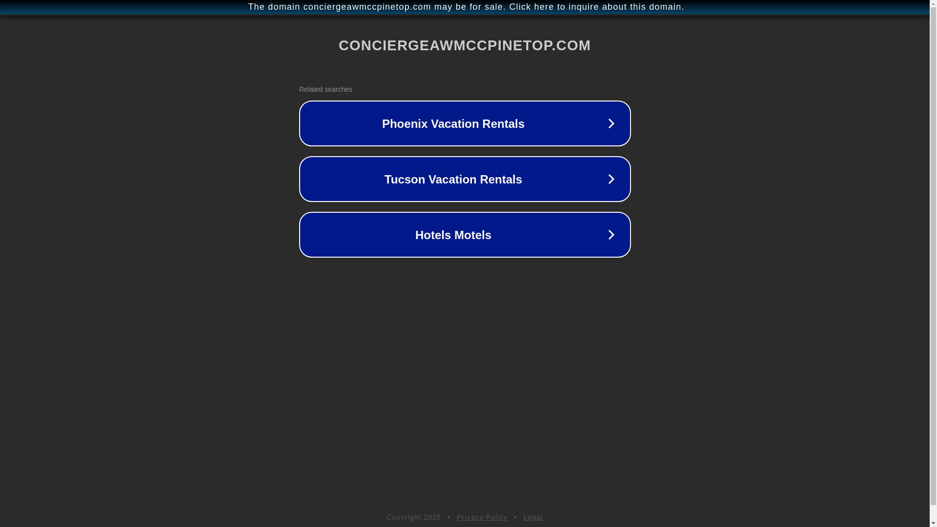 website screenshot of https://conciergeawmccpinetop.com/
