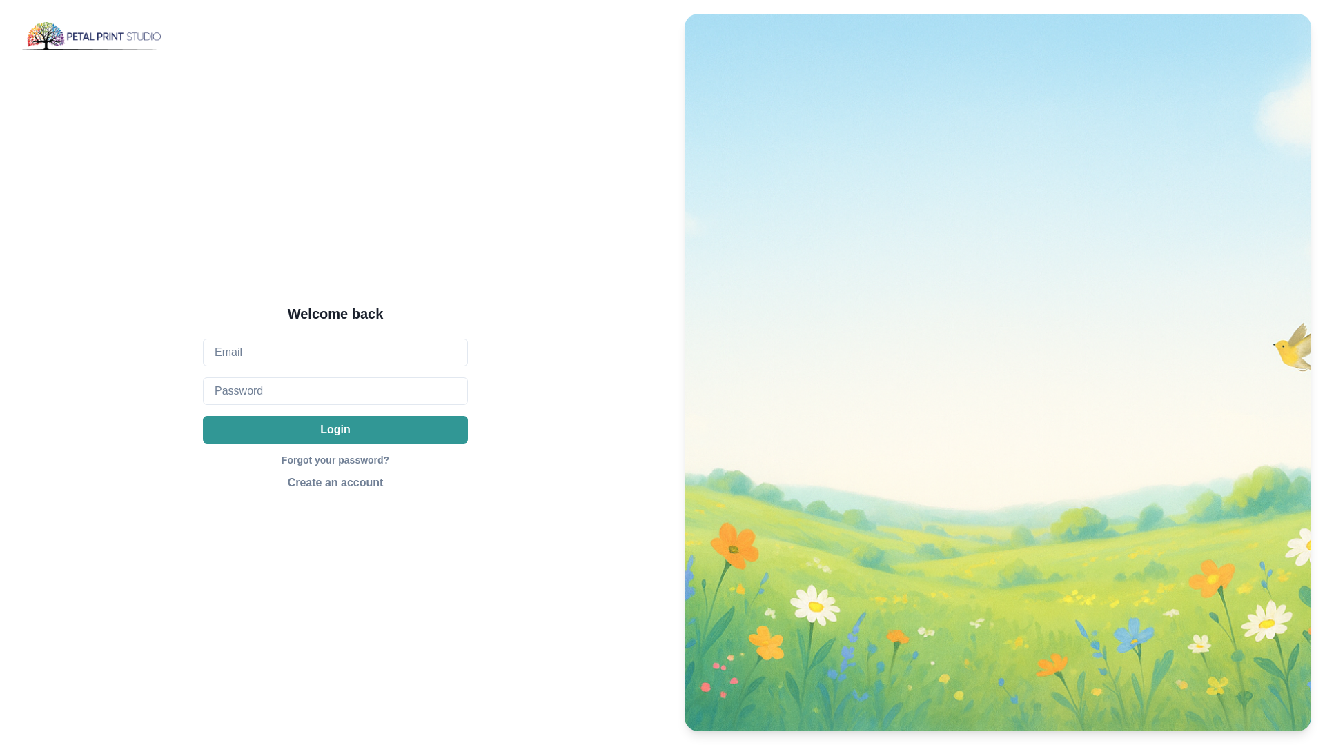 website screenshot of https://petal-prints-dashboard.pages.dev/