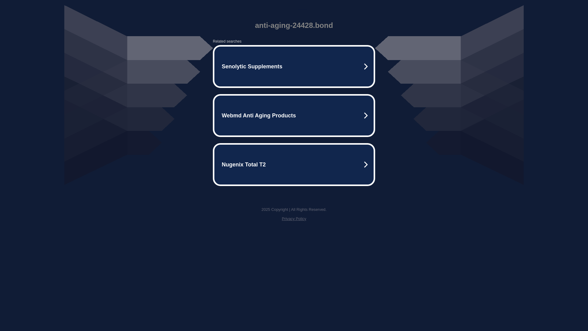 website screenshot of https://anti-aging-24428.bond/