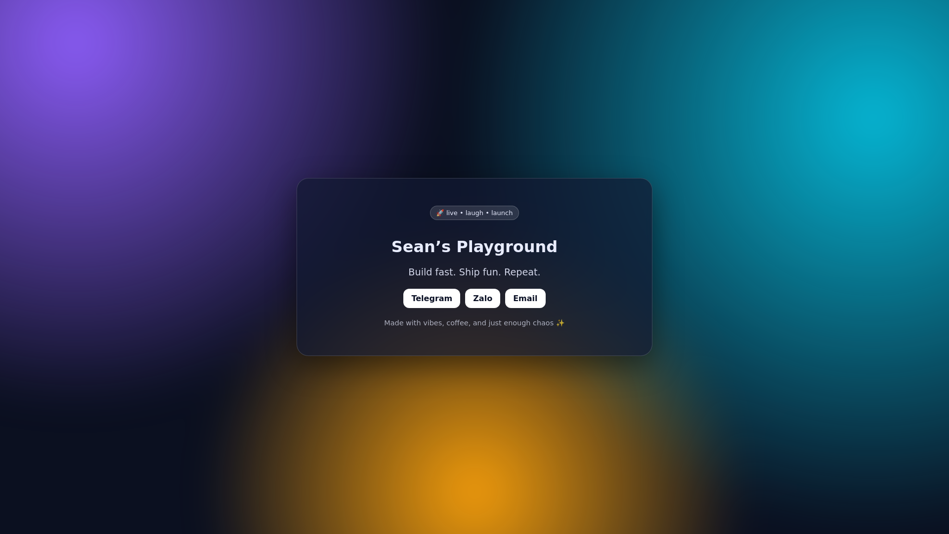 website screenshot of https://seans-playground.pages.dev/