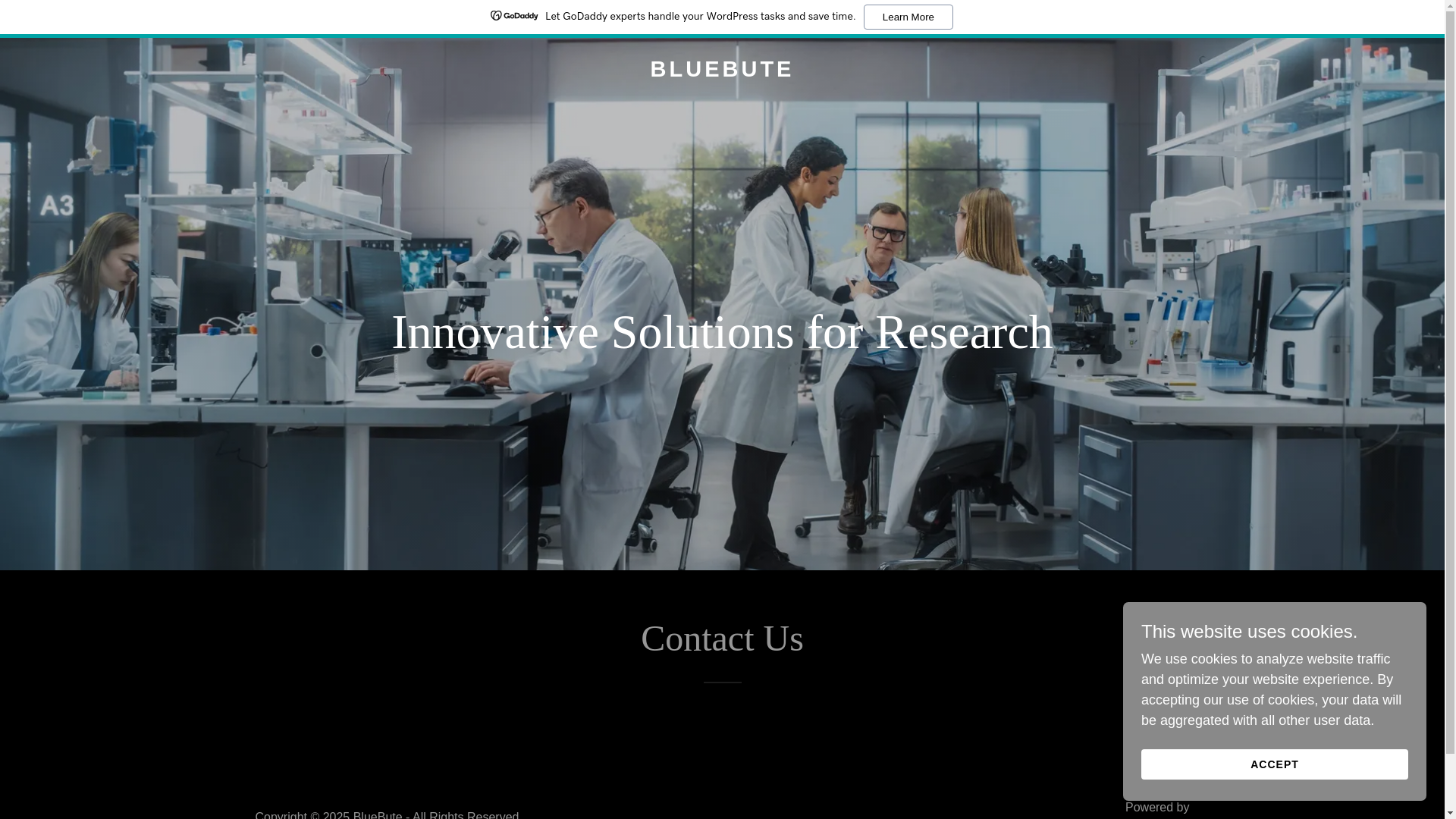 website screenshot of https://bluebute.com/