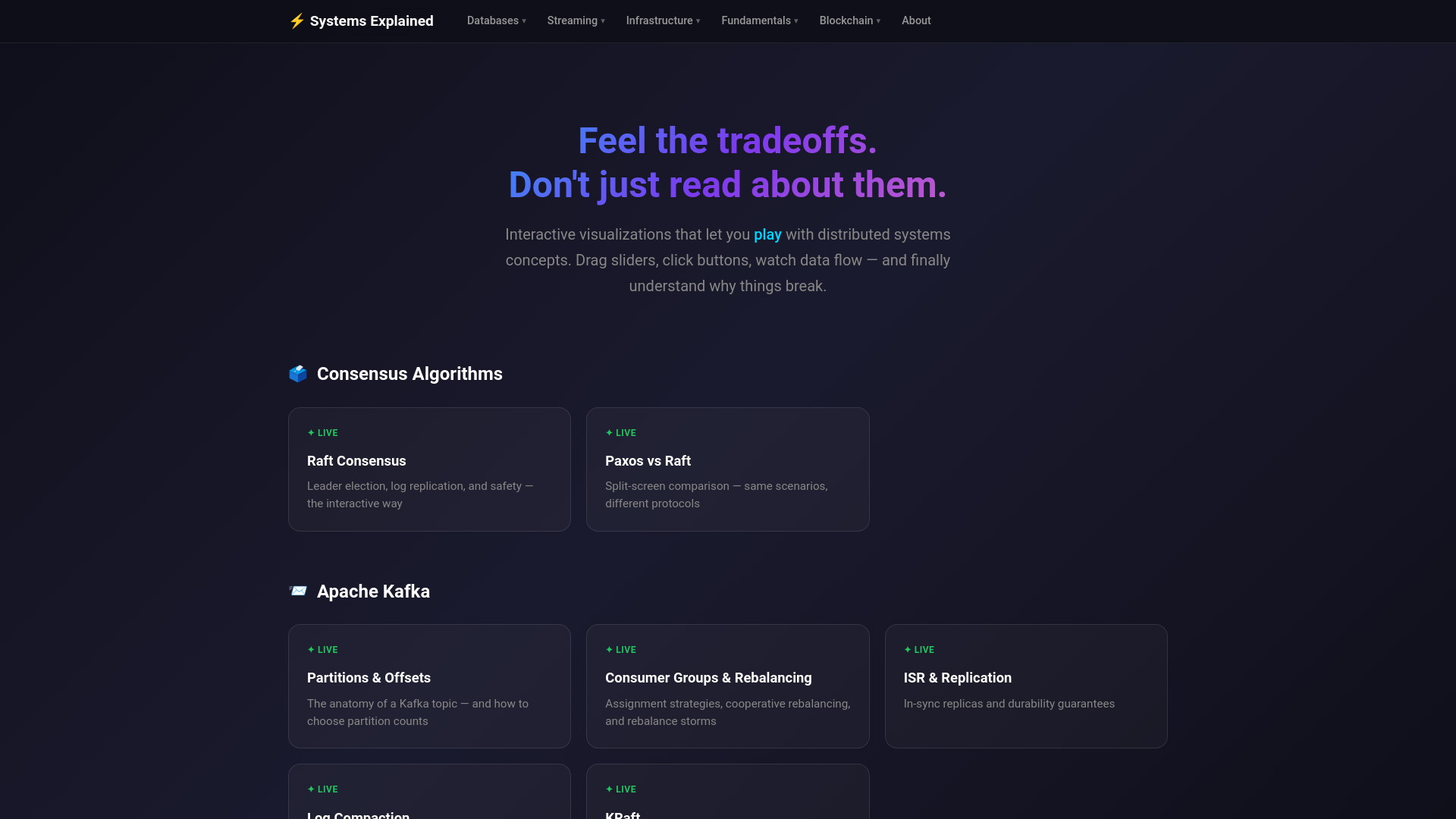 website screenshot of https://systeminternals.dev/