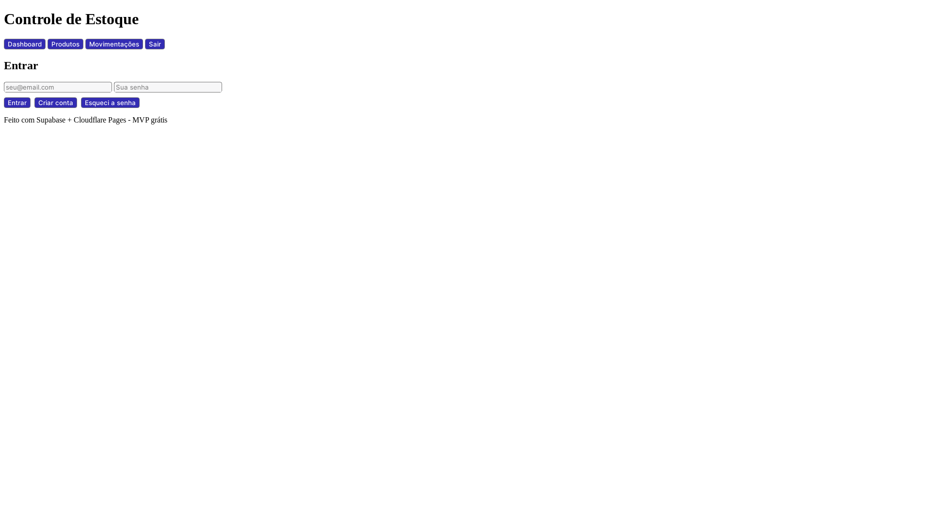 website screenshot of https://estoque-saas.pages.dev/