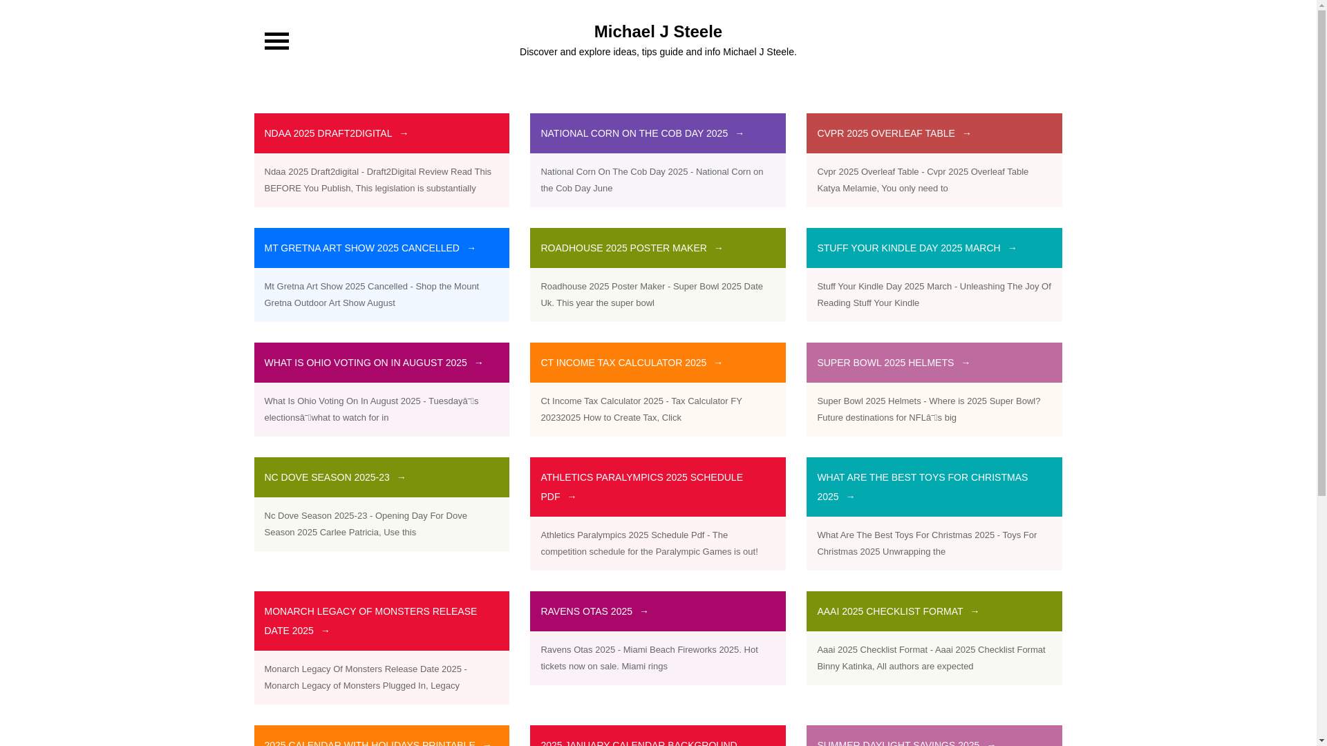 website screenshot of https://michaeljsteelek.pages.dev/