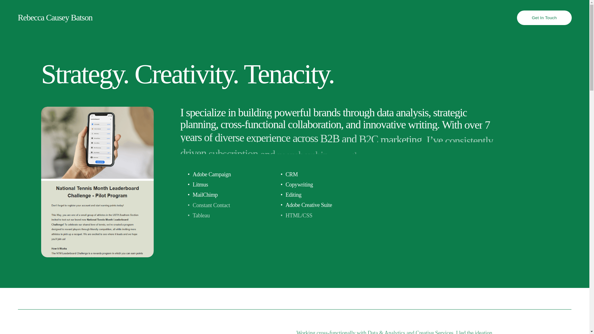 website screenshot of https://rebeccacauseybatson.com/