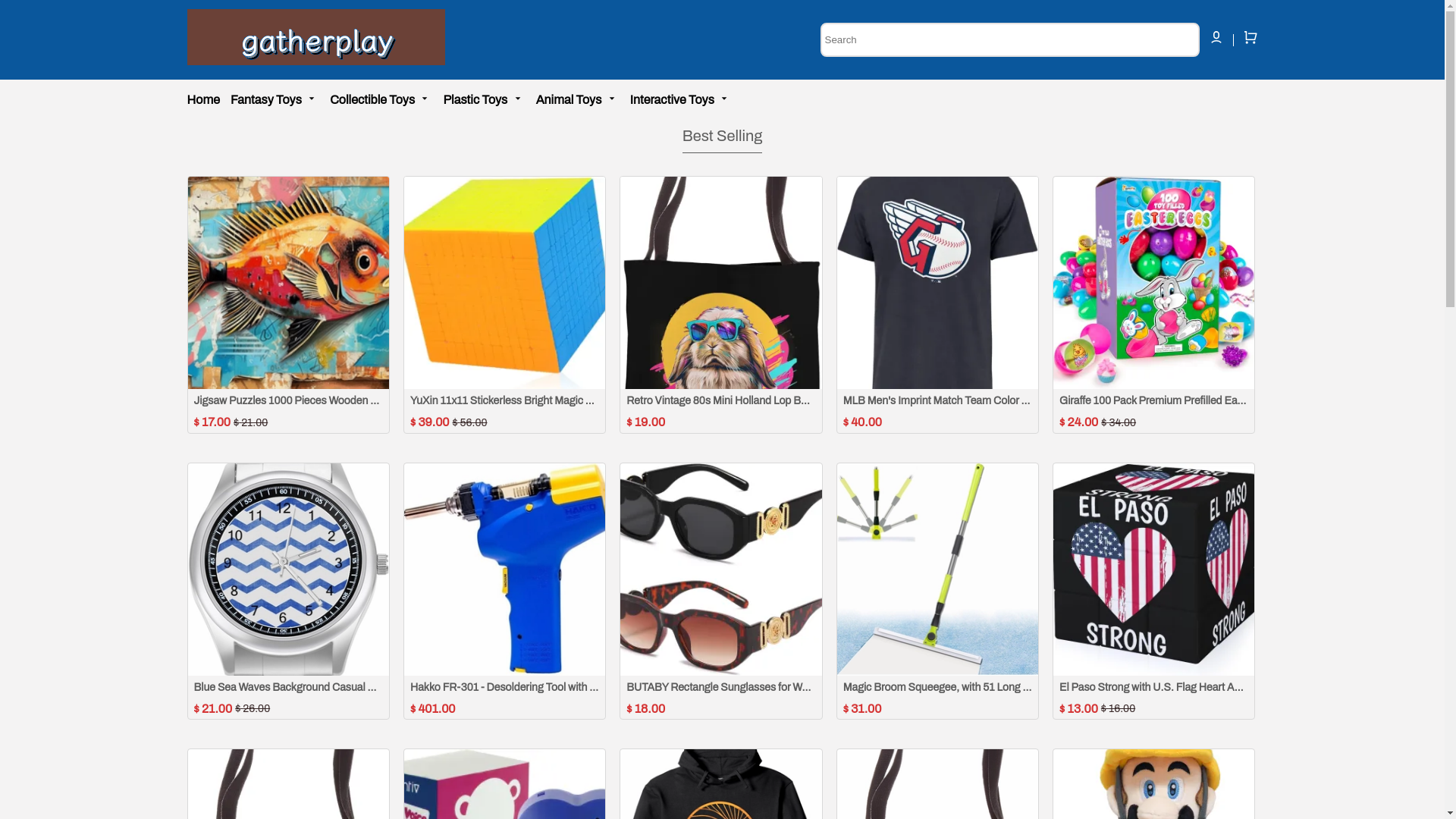 website screenshot of https://thriveplay.shop/