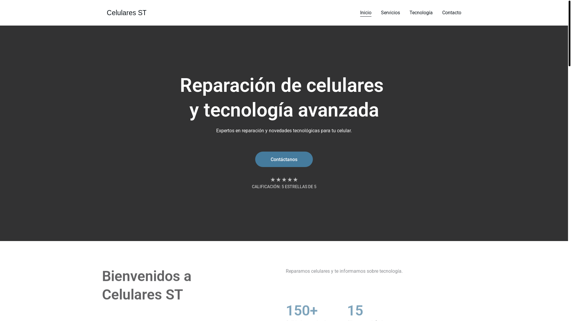 website screenshot of https://celularesst.site/