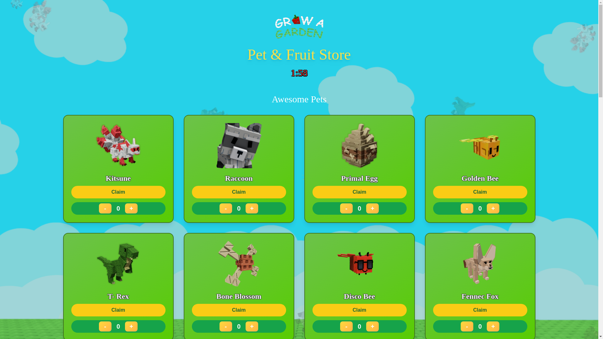website screenshot of https://bloompet.me/