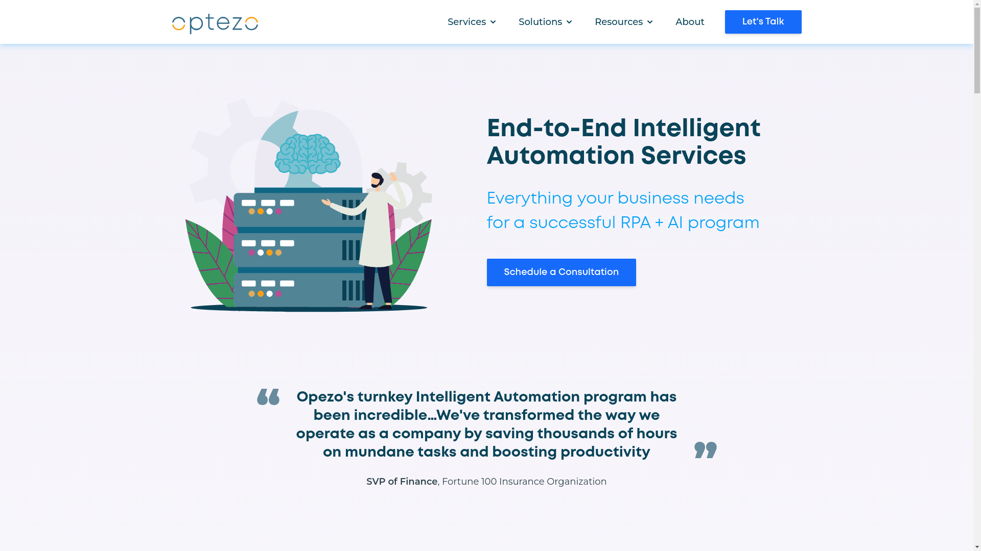 website screenshot of https://optezo-team.top/