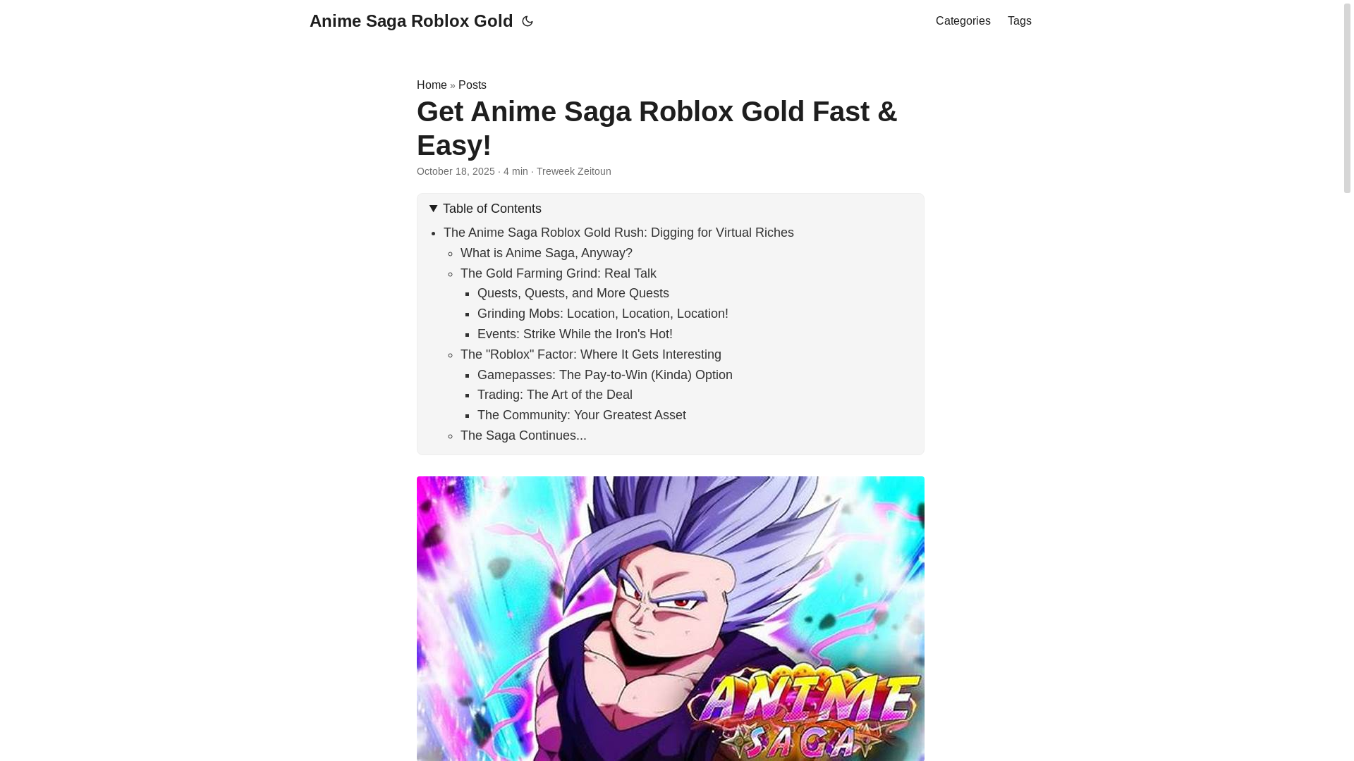 website screenshot of https://anime-saga-roblox-gold.pages.dev/