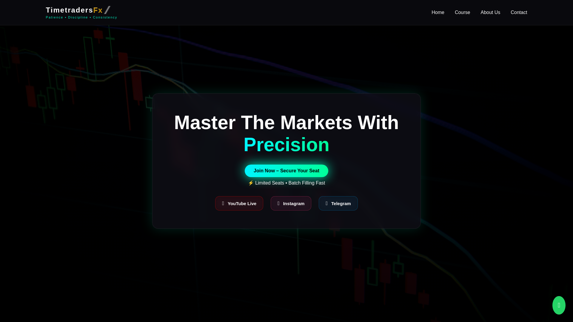website screenshot of https://timetradersfx.in/