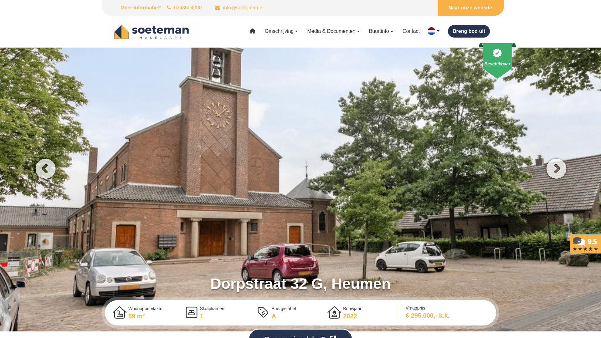 website screenshot of https://dorpstraat32g.nl