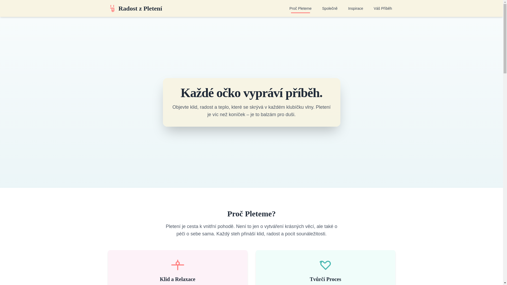website screenshot of https://tetkypopletky.pages.dev/