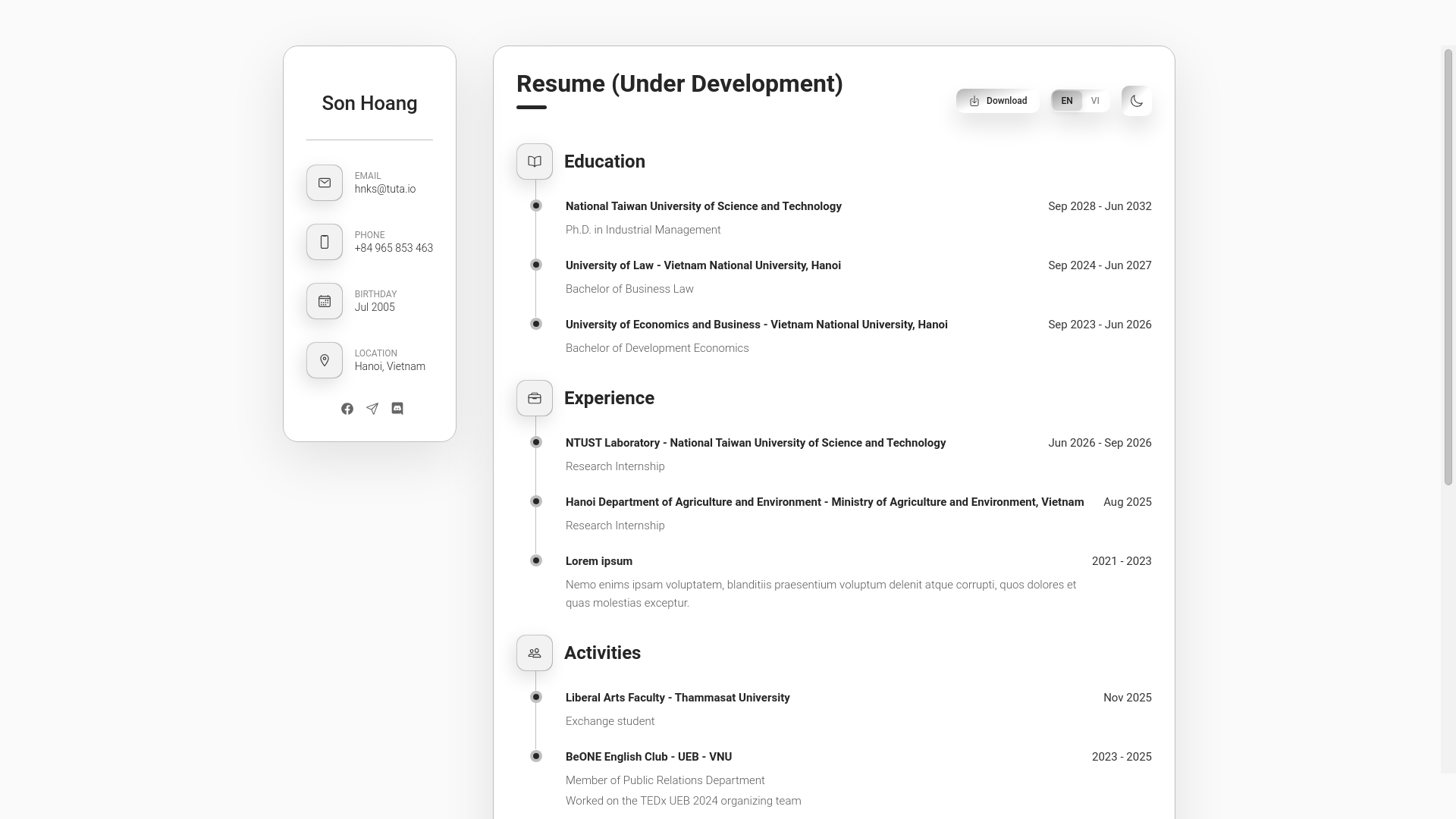 website screenshot of https://hnks.pages.dev/