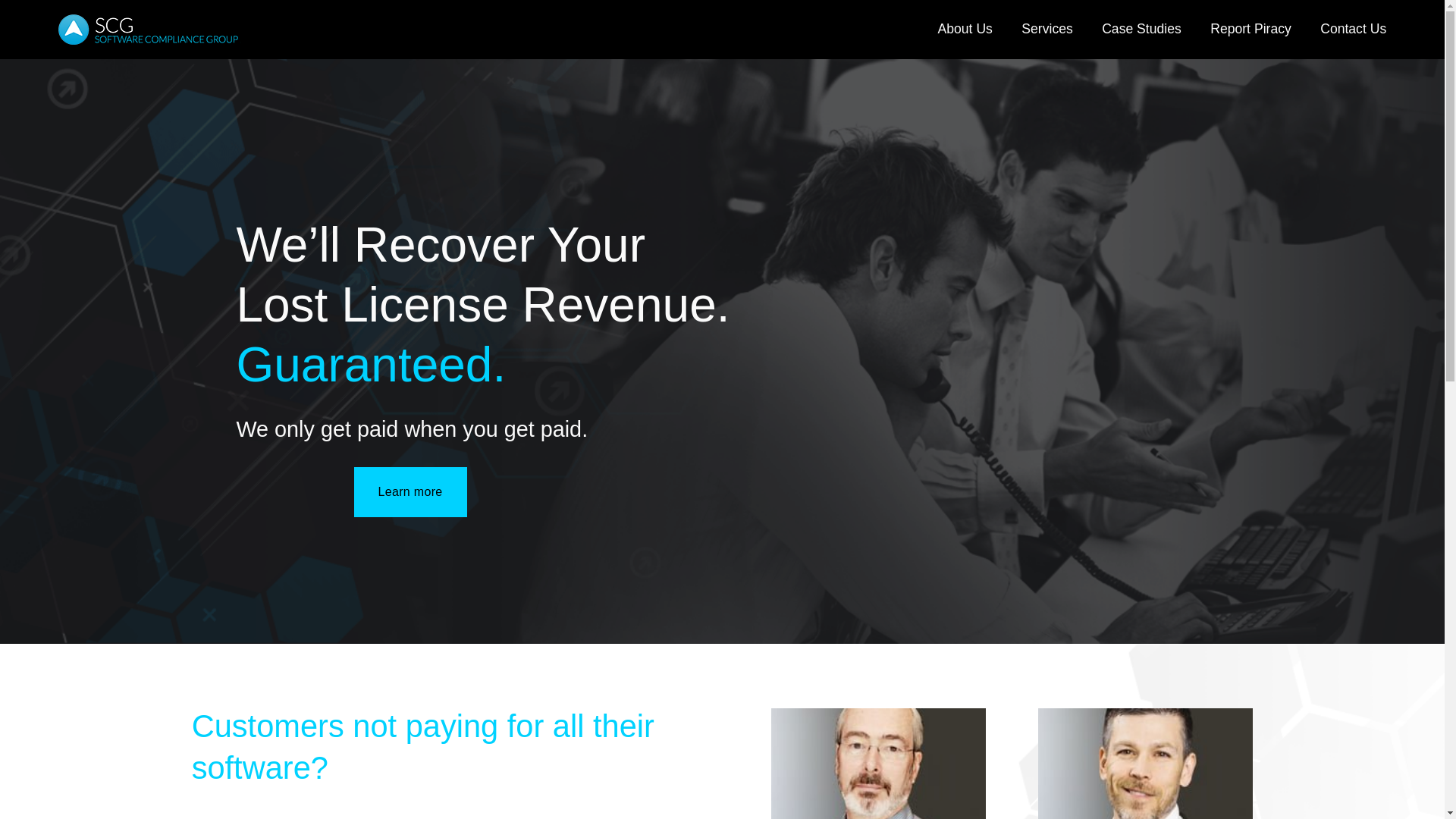 website screenshot of https://getscg.com