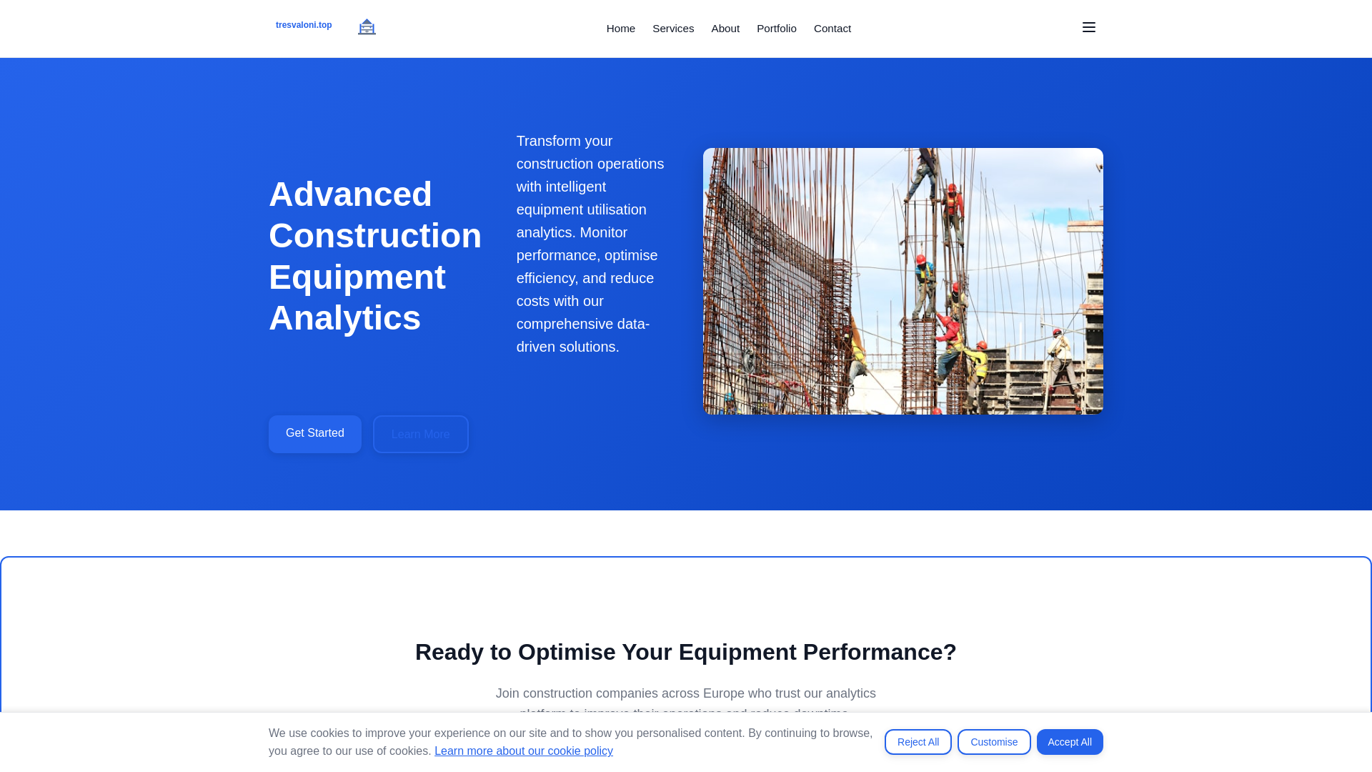 website screenshot of https://tresvaloni.top