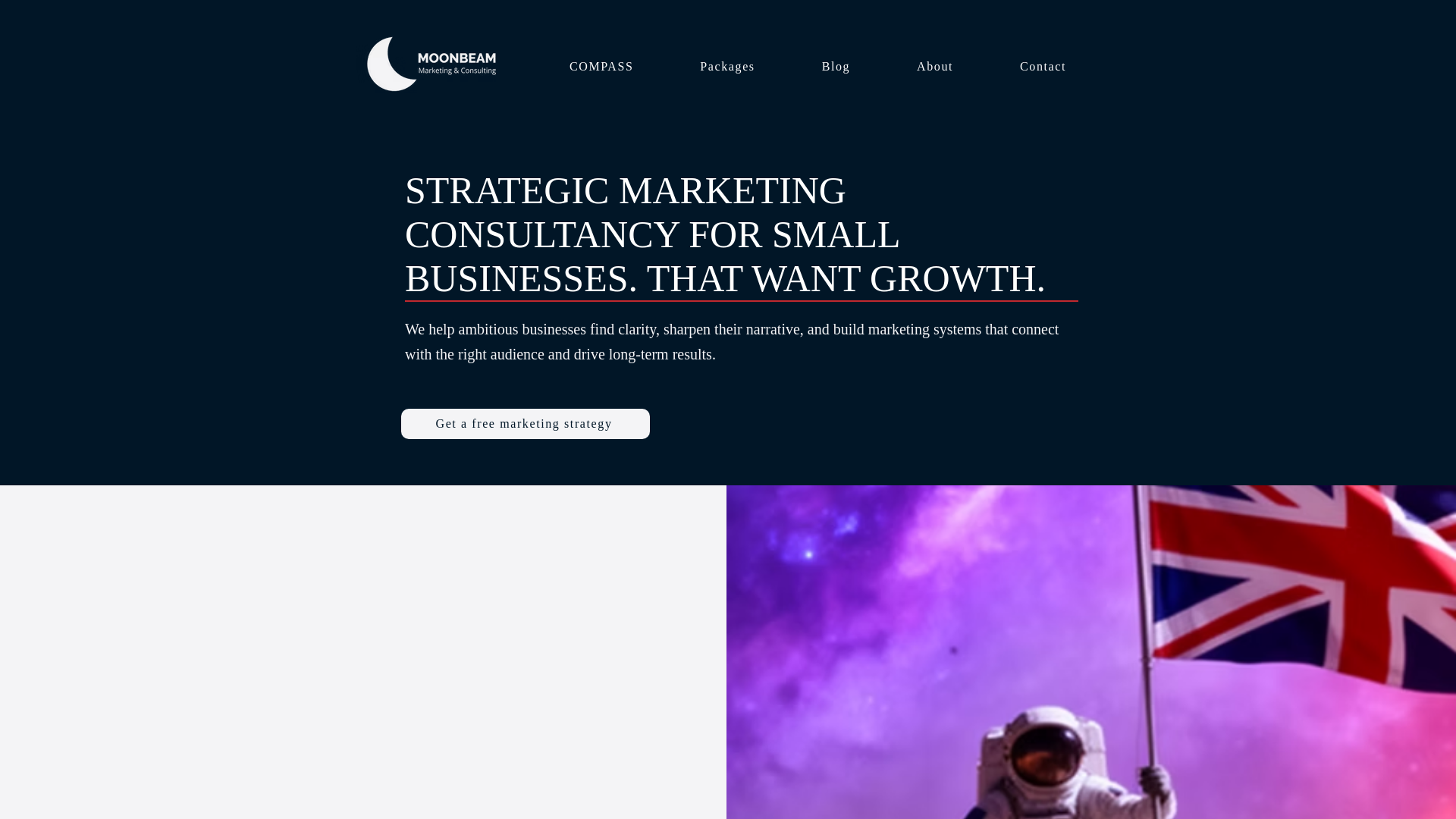 website screenshot of https://groupmarketingstrategy.com/