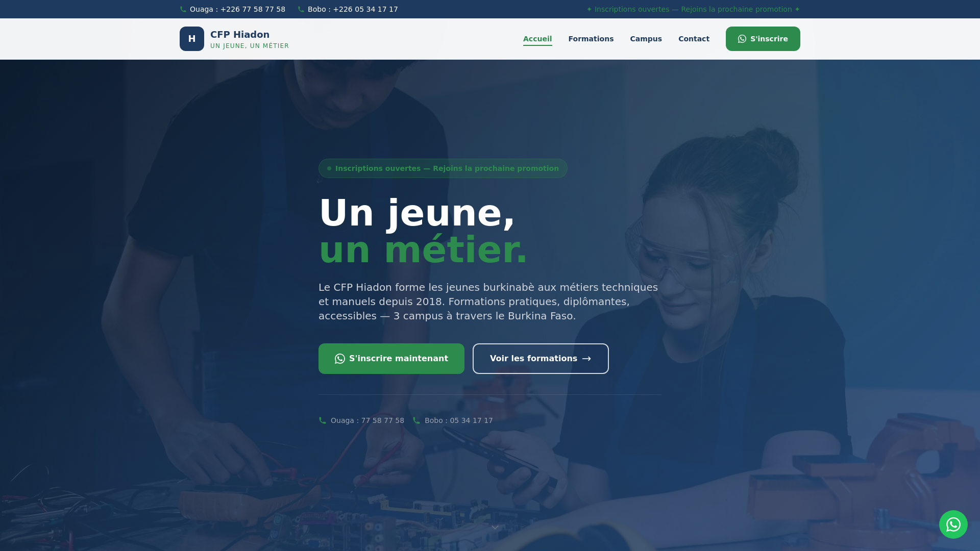 website screenshot of https://nexia-hiadon.pages.dev/